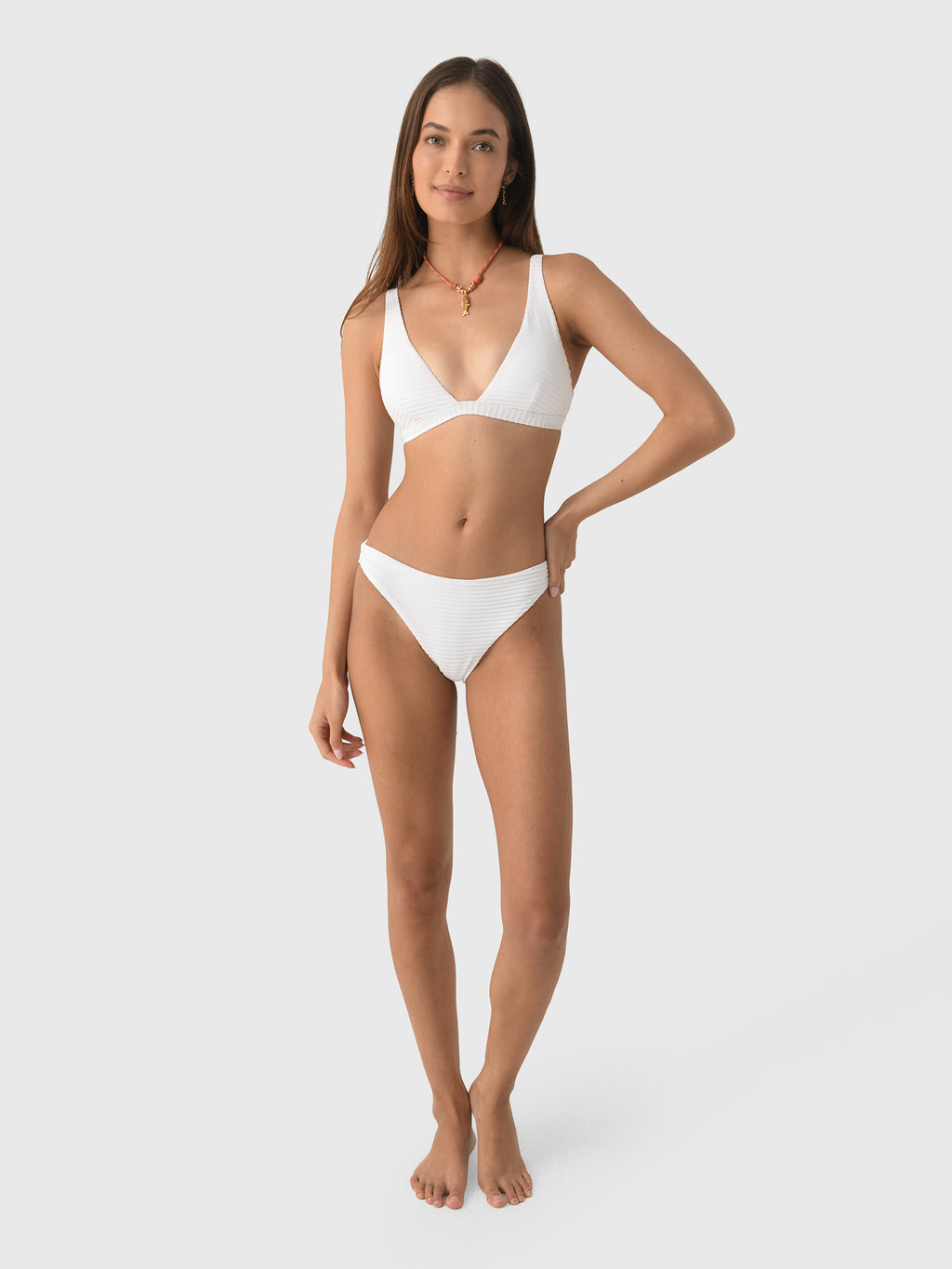 Sea Level Women's Spinnaker Longline Bralette Bikini Top - Saint Bernard