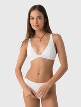 Sea Level Women's Spinnaker Longline Bralette Bikini Top - Saint Bernard