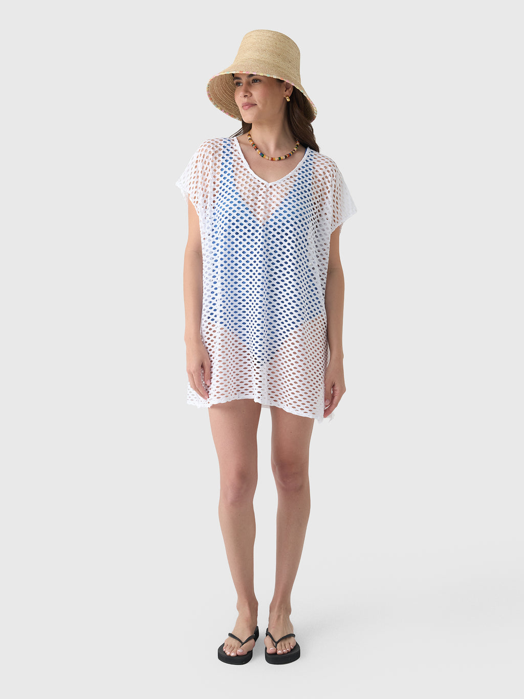 Sea Level Women's Castaway Mesh Kaftan - Saint Bernard