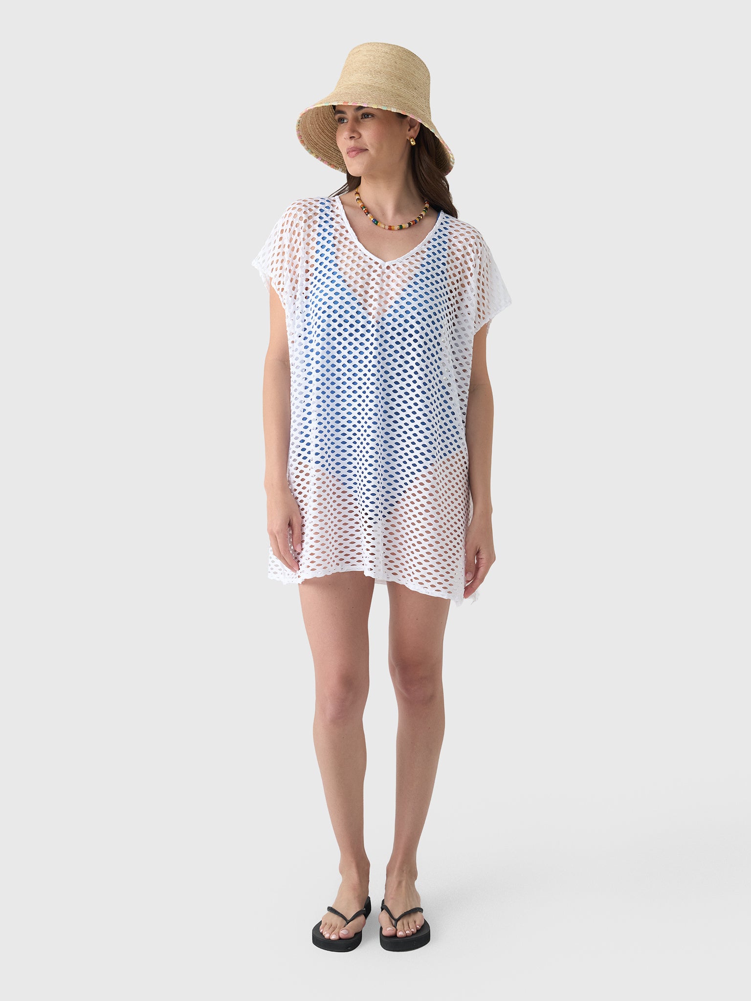 Sea Level Women's Castaway Mesh Kaftan - Saint Bernard