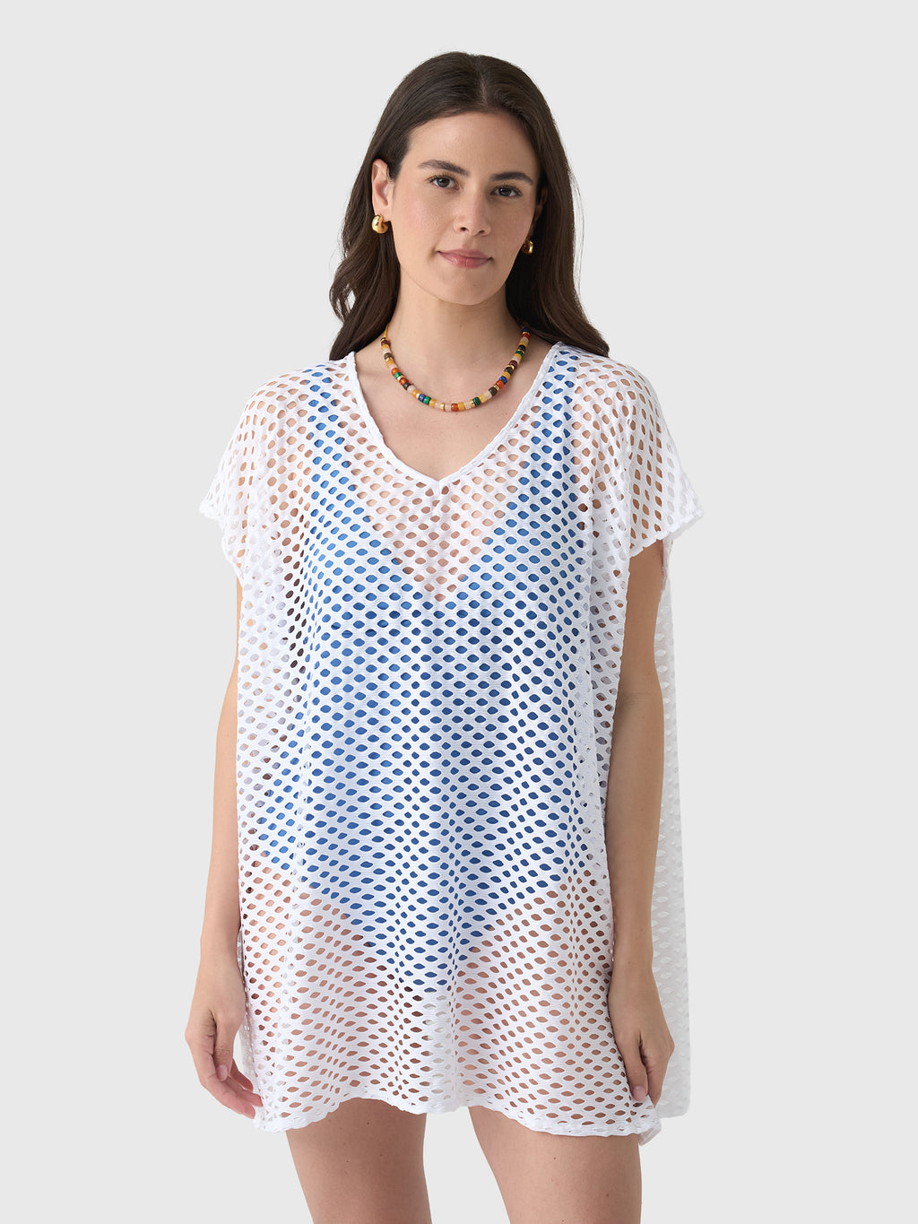 Sea Level Women's Castaway Mesh Kaftan - Saint Bernard