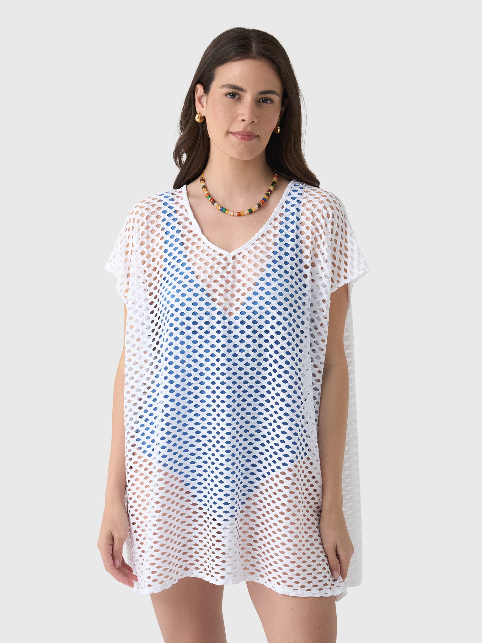 Sea Level Women's Castaway Mesh Kaftan - Saint Bernard