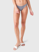 Ephemera Gingham Classic Hipster Bikini Bottom - Saint Bernard