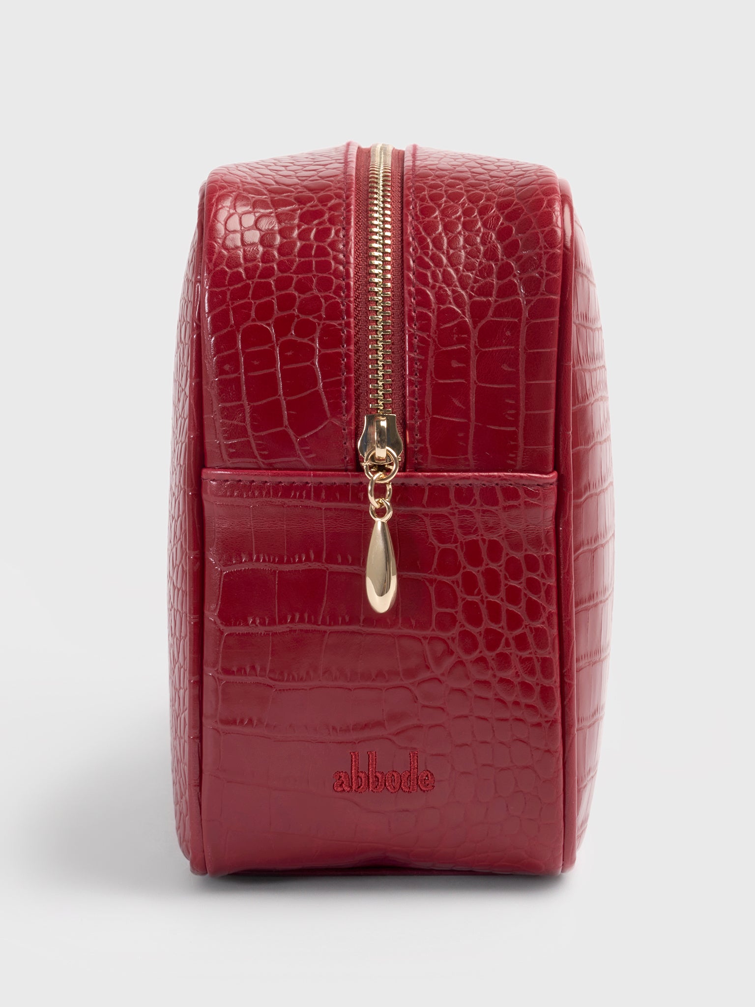 SMALL CROC POUCH BON VOYAGE xRED-alt1
