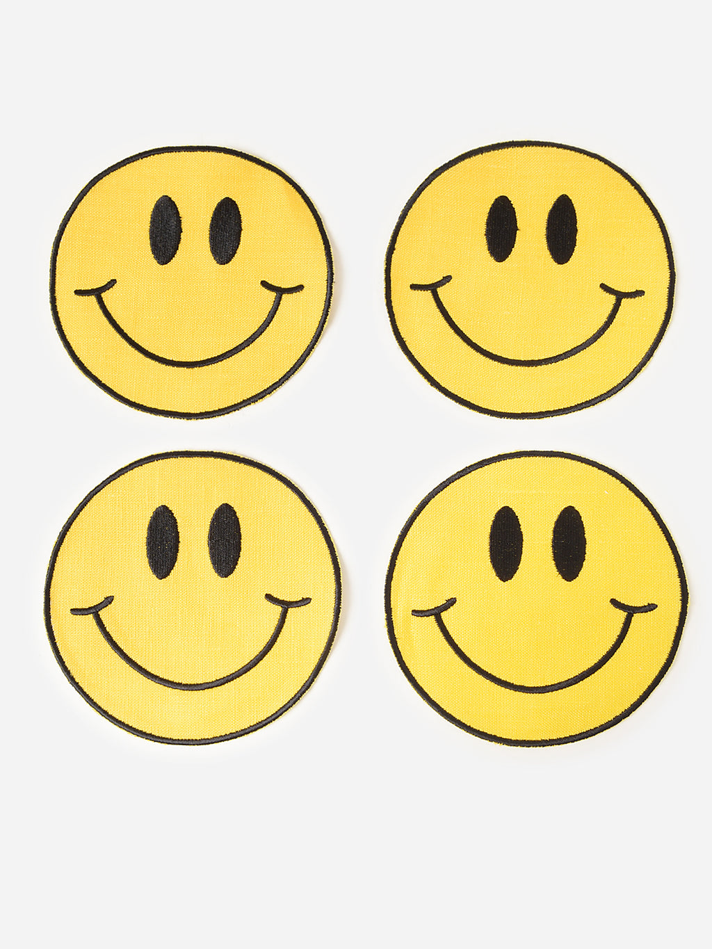 House Of Gleason Smiley Face Cocktail Napkin Set - Saint Bernard