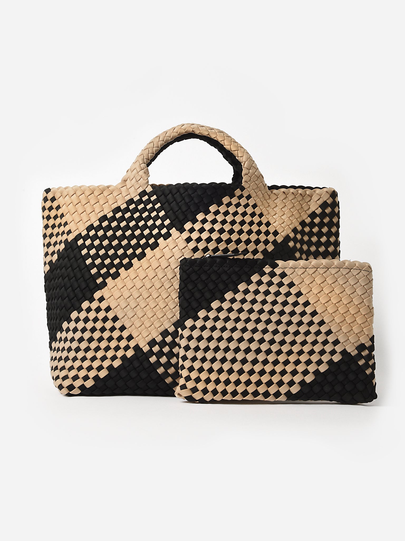 Naghedi St. Barths Medium Plaid Tote - Saint Bernard