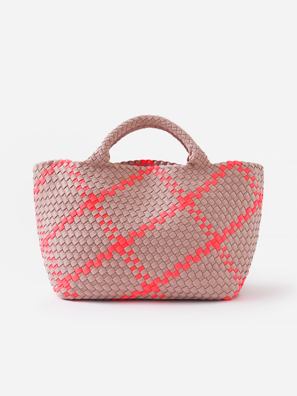 Naghedi St. Barths Medium Plaid Tote - Saint Bernard