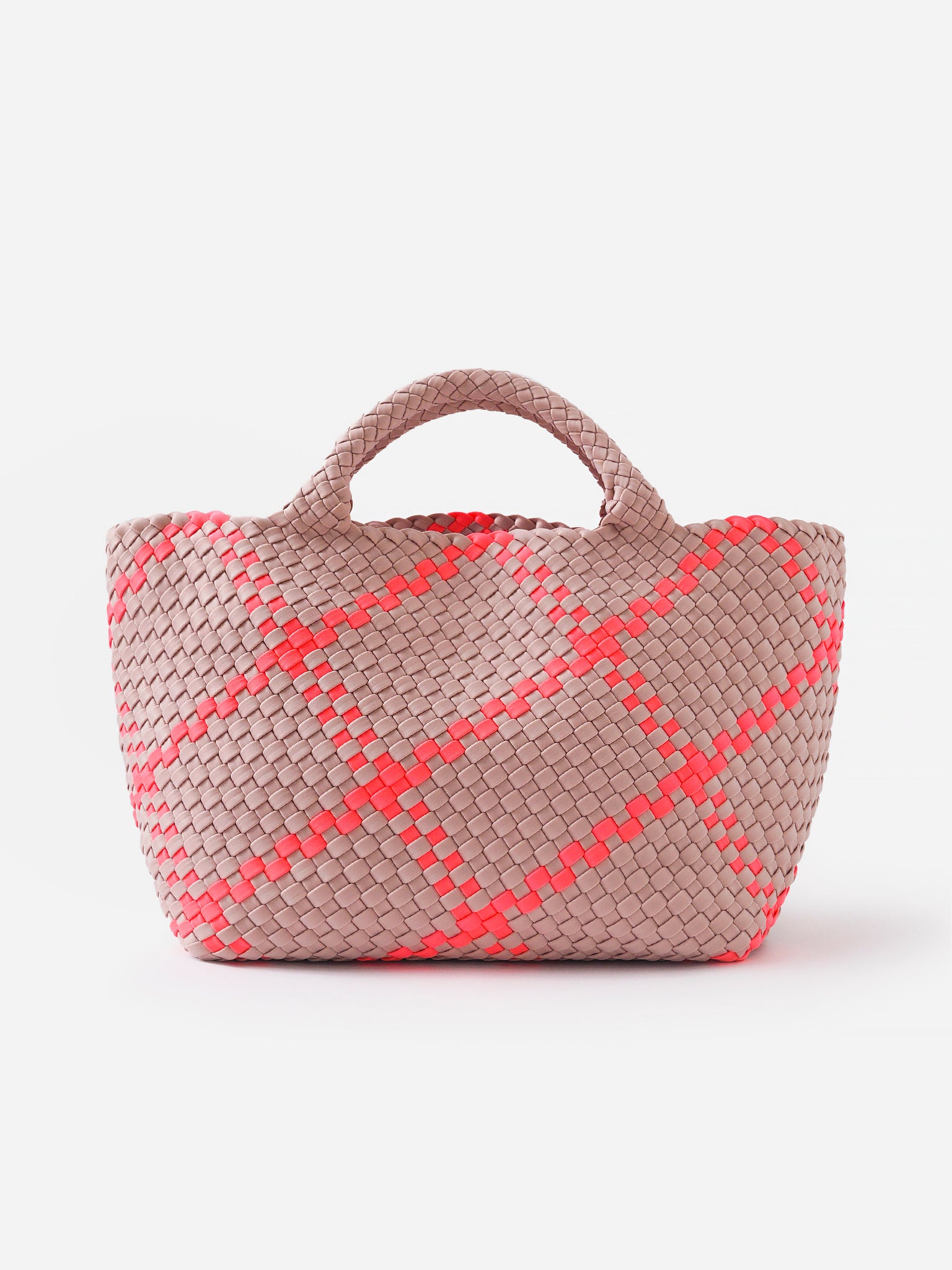 Naghedi St. Barths Medium Plaid Tote - Saint Bernard