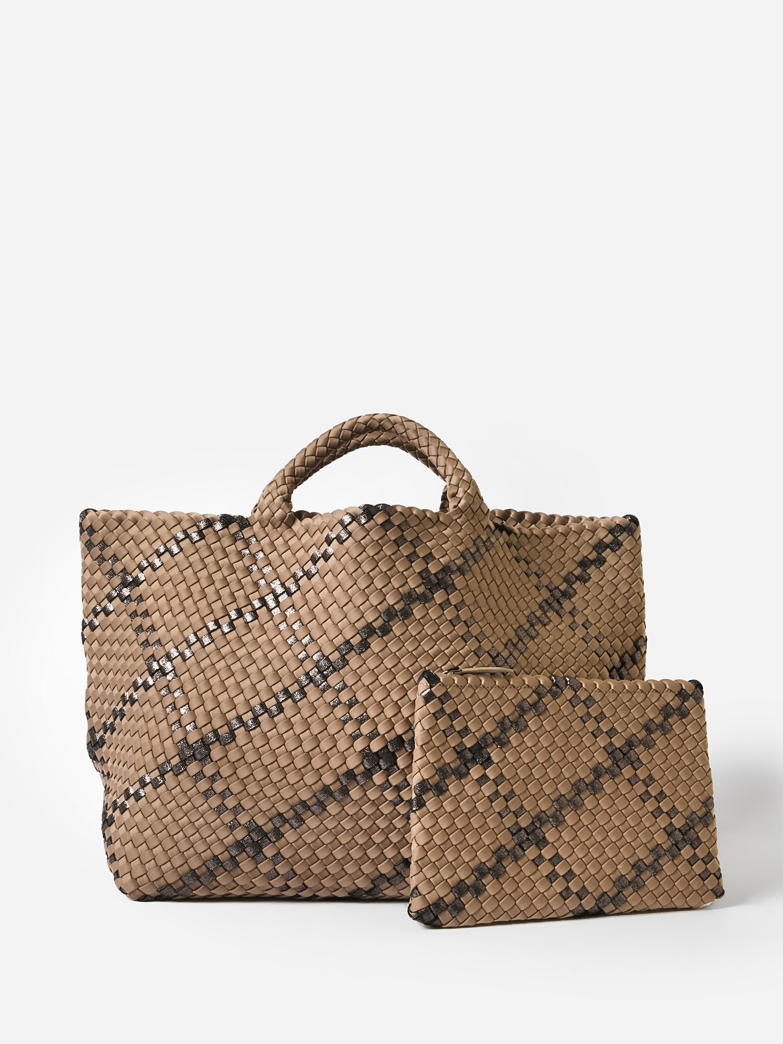 Naghedi St. Barths Large Plaid Tote - Saint Bernard