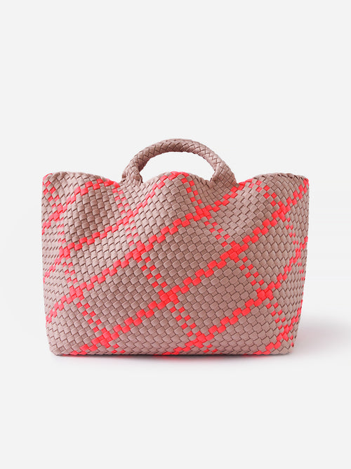 Naghedi St. Barths Large Plaid Tote