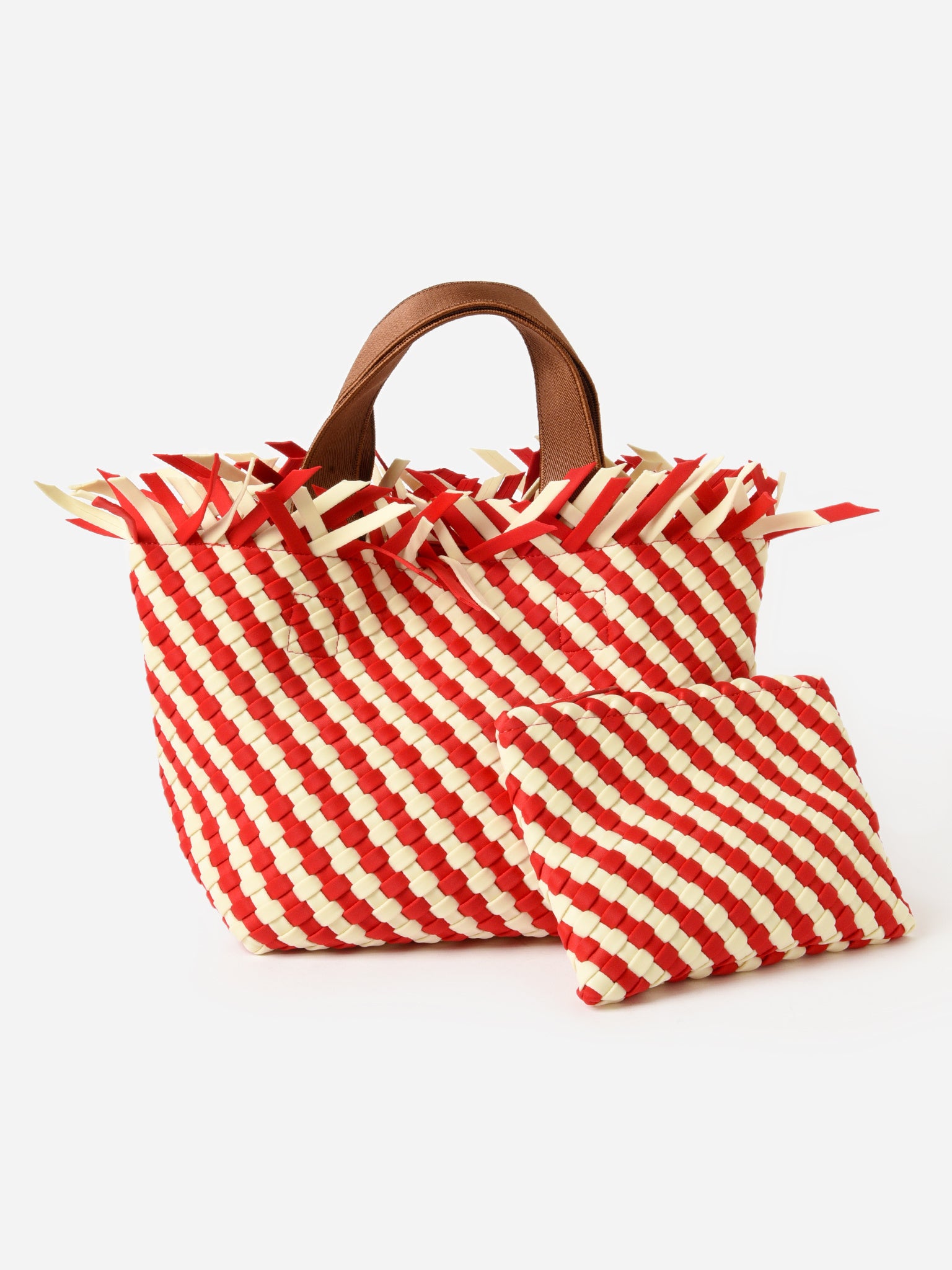 Naghedi Havana Small Striped Tote - Saint Bernard