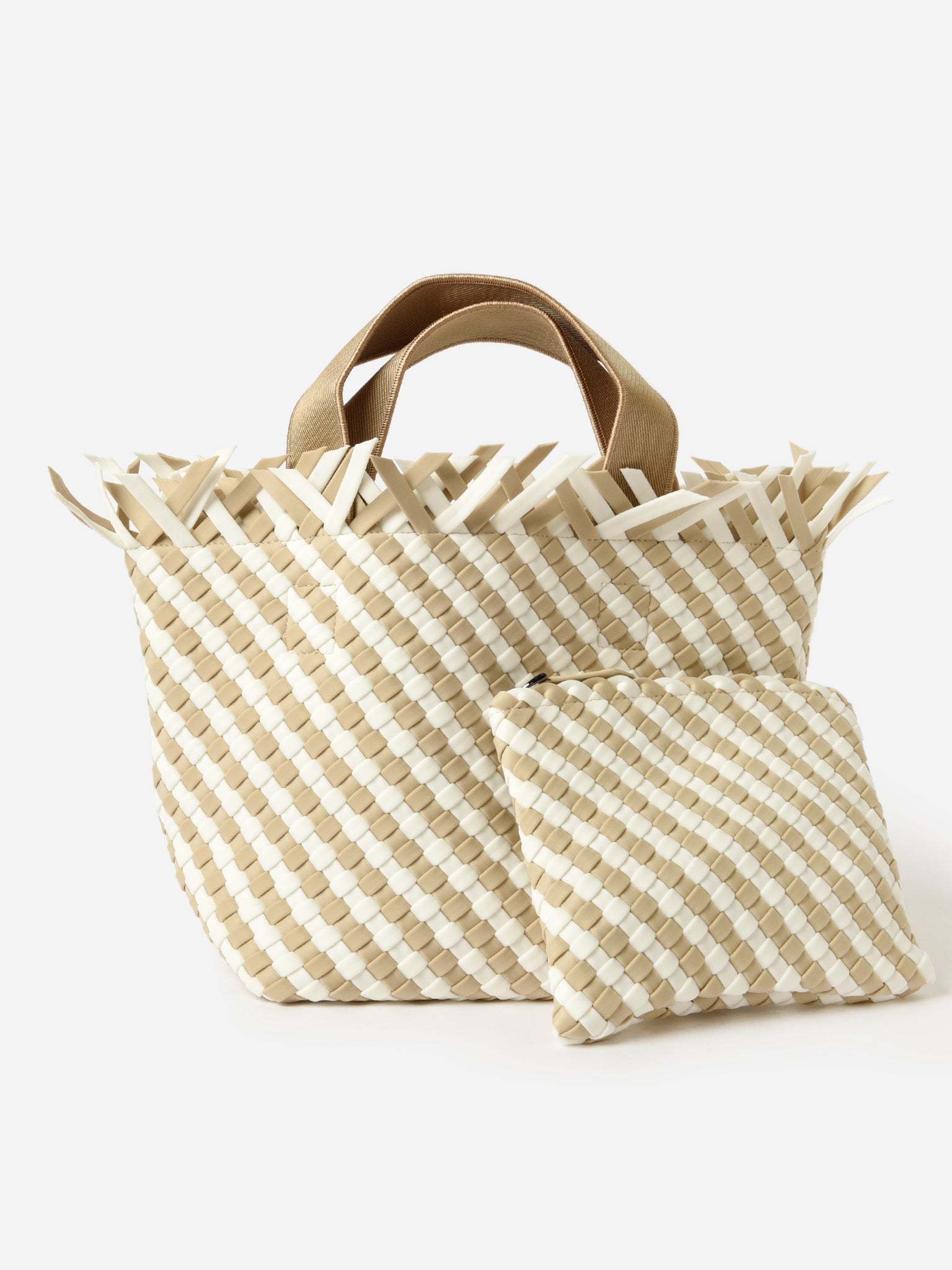 Naghedi Havana Small Striped Tote - Saint Bernard