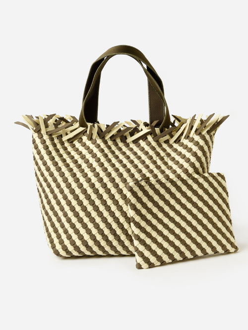 Naghedi Havana Medium Striped Tote