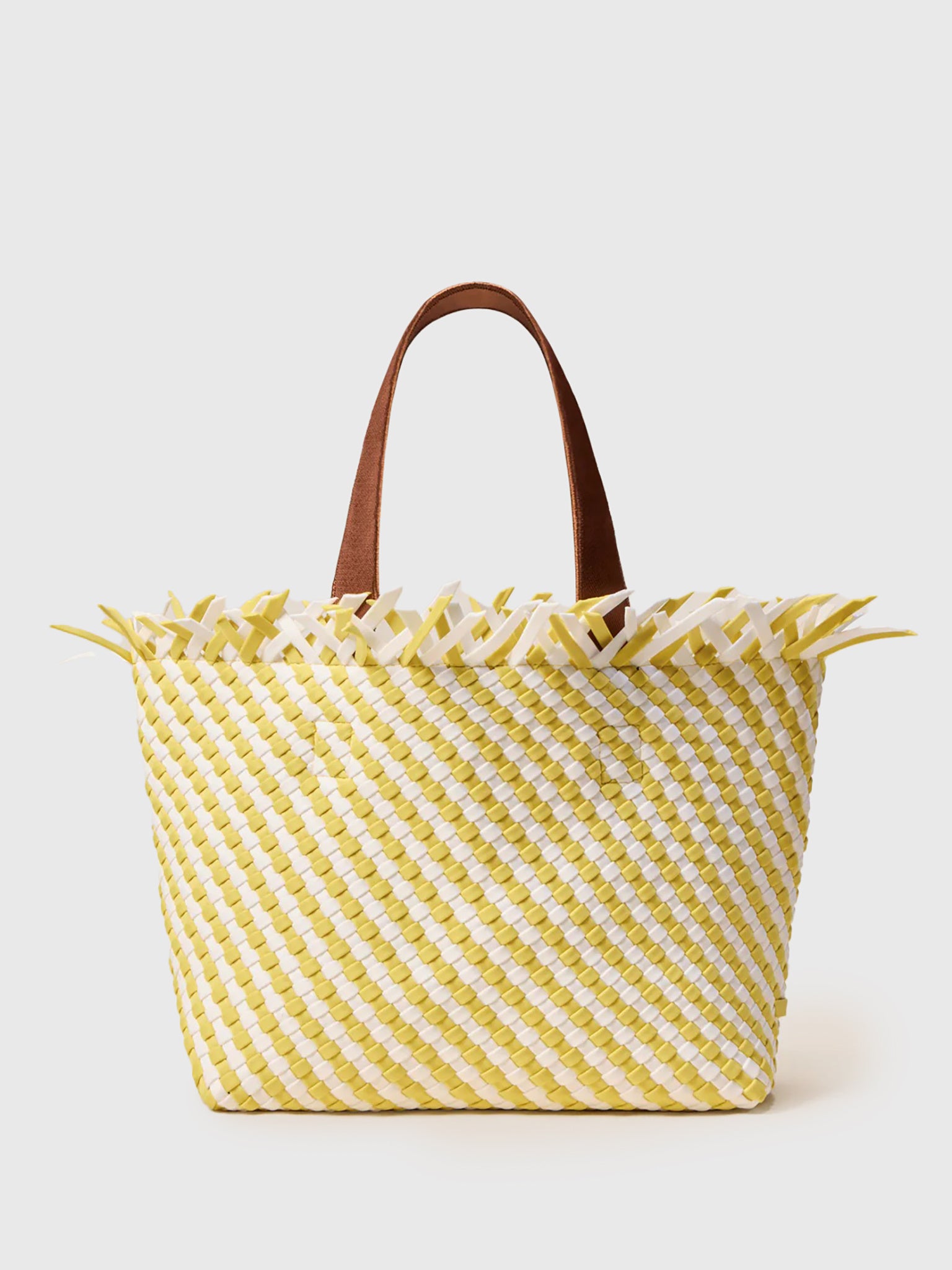 Naghedi Havana Medium Striped Tote - Saint Bernard