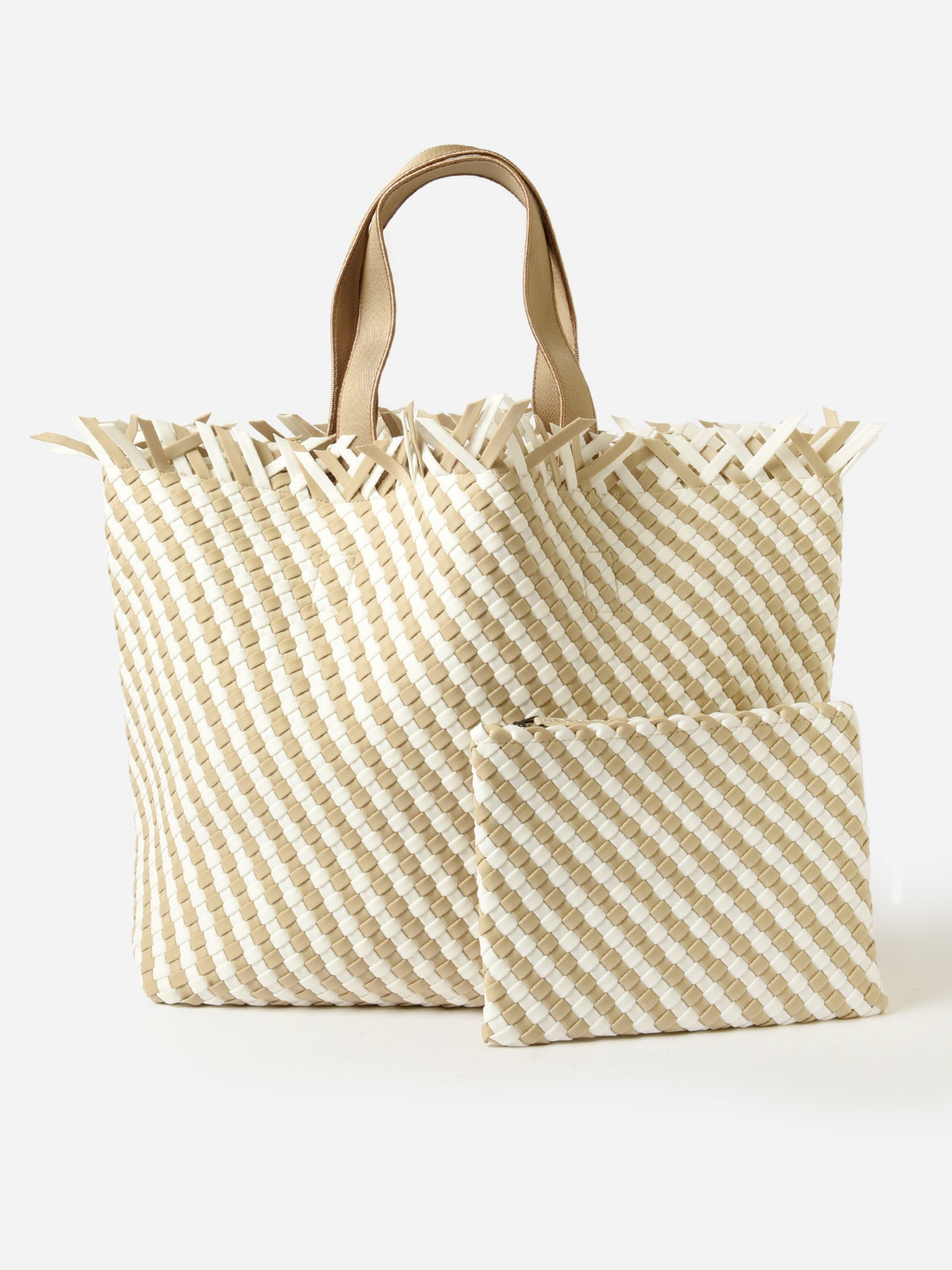 Naghedi Havana Large Striped Tote - Saint Bernard