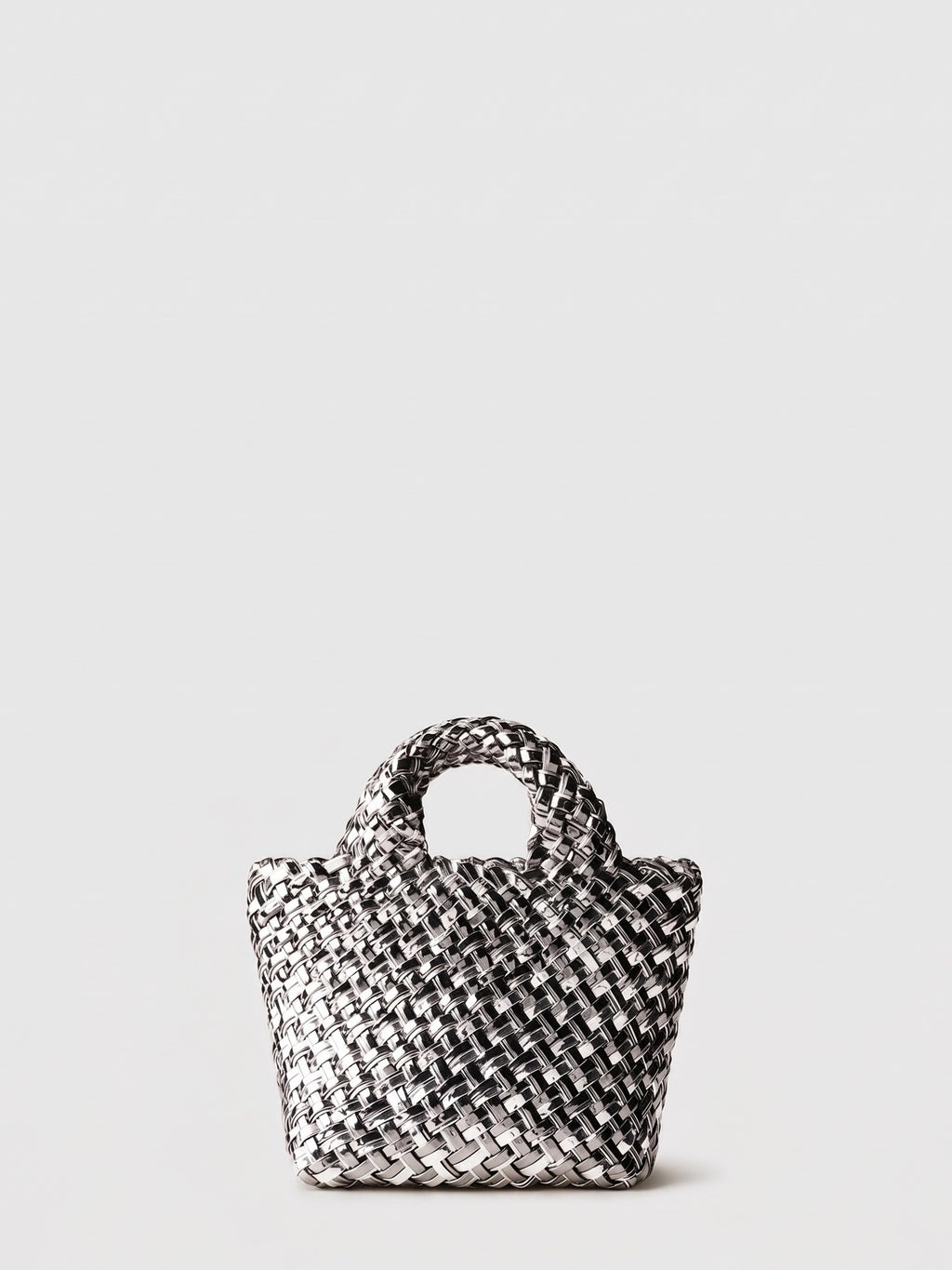Naghedi St. Barths Petit Double Weave Metallic Tote