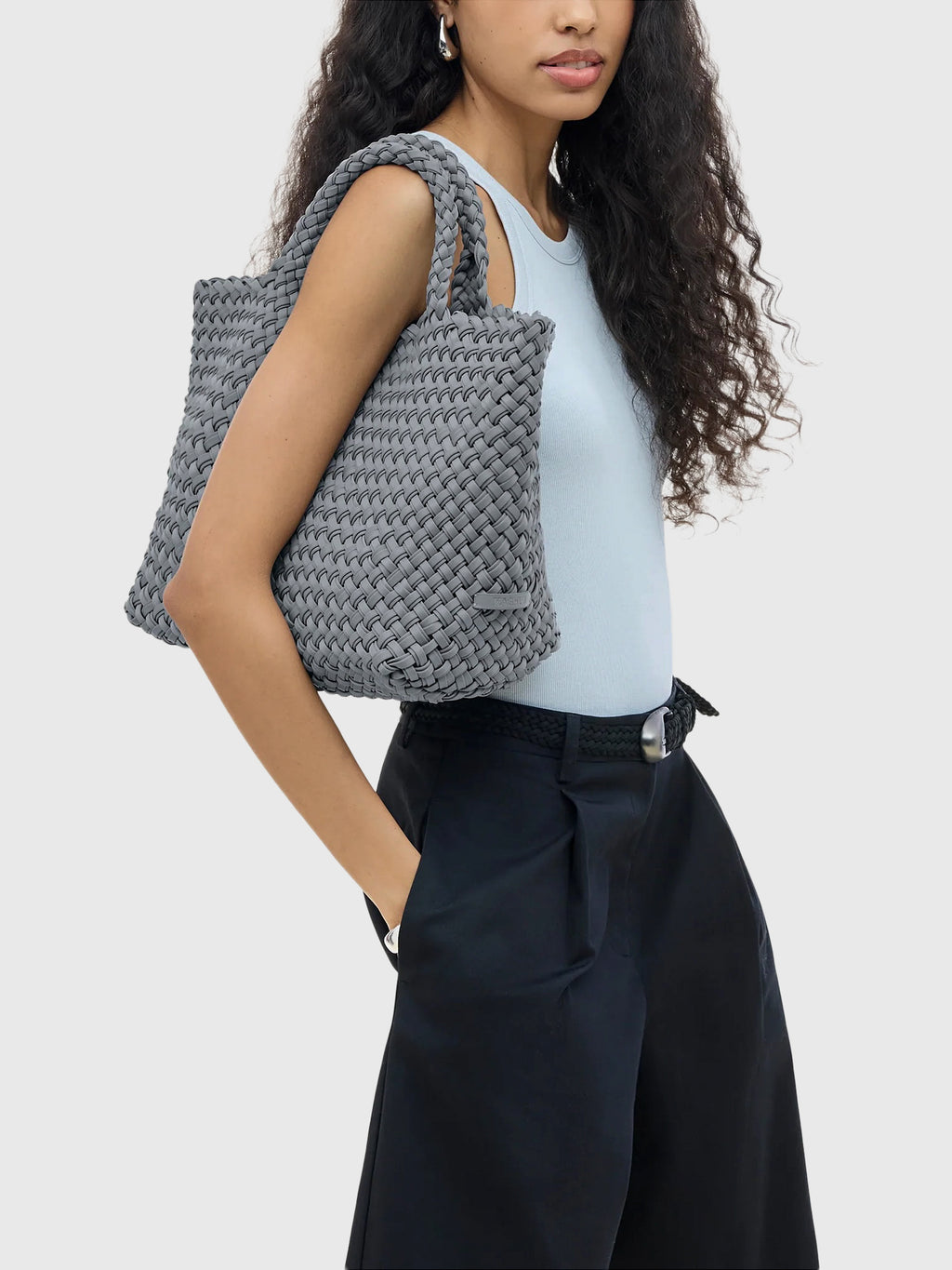 Naghedi St. Barths Medium Double Weave Tote - Saint Bernard