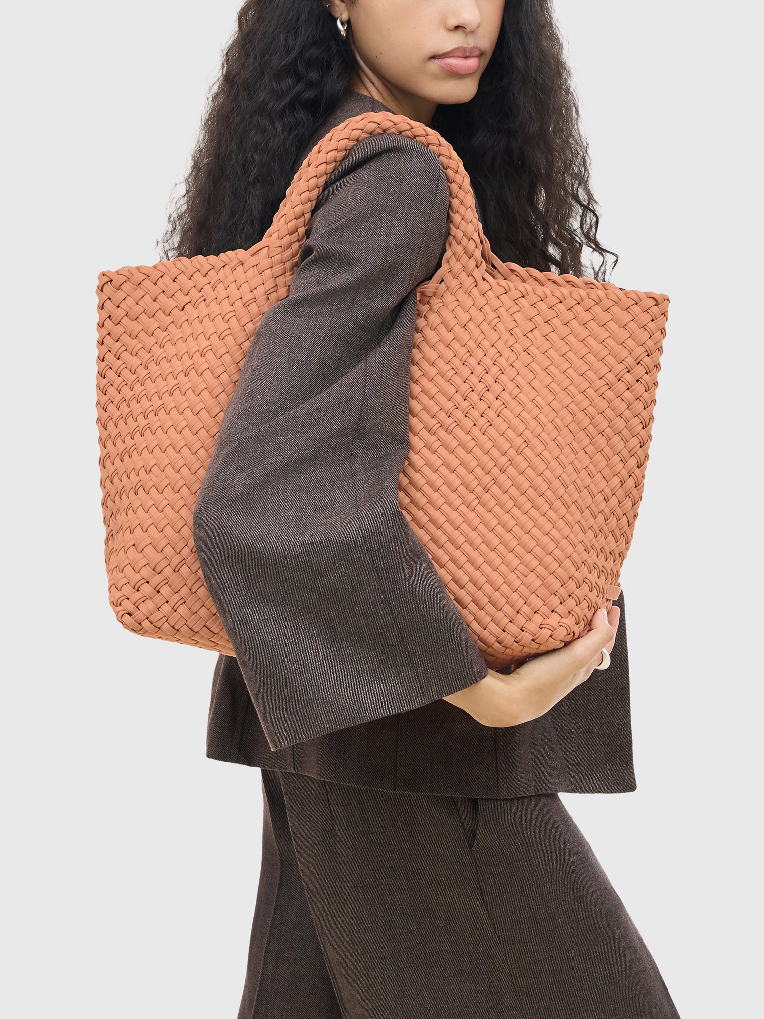 Naghedi St. Barths Large Double Weave Tote - Saint Bernard