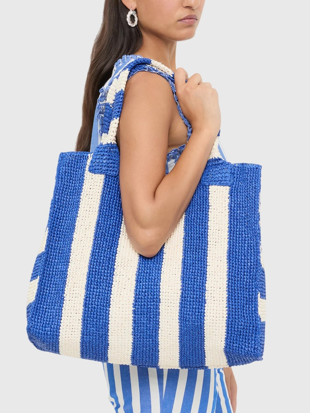 Loeffler Randall Sol Crochet Beach Tote - Saint Bernard