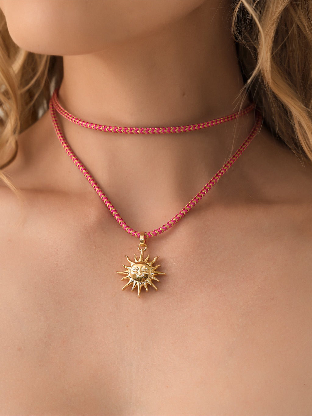 SOLEIL NECKLACE PINKxPINK-alt1
