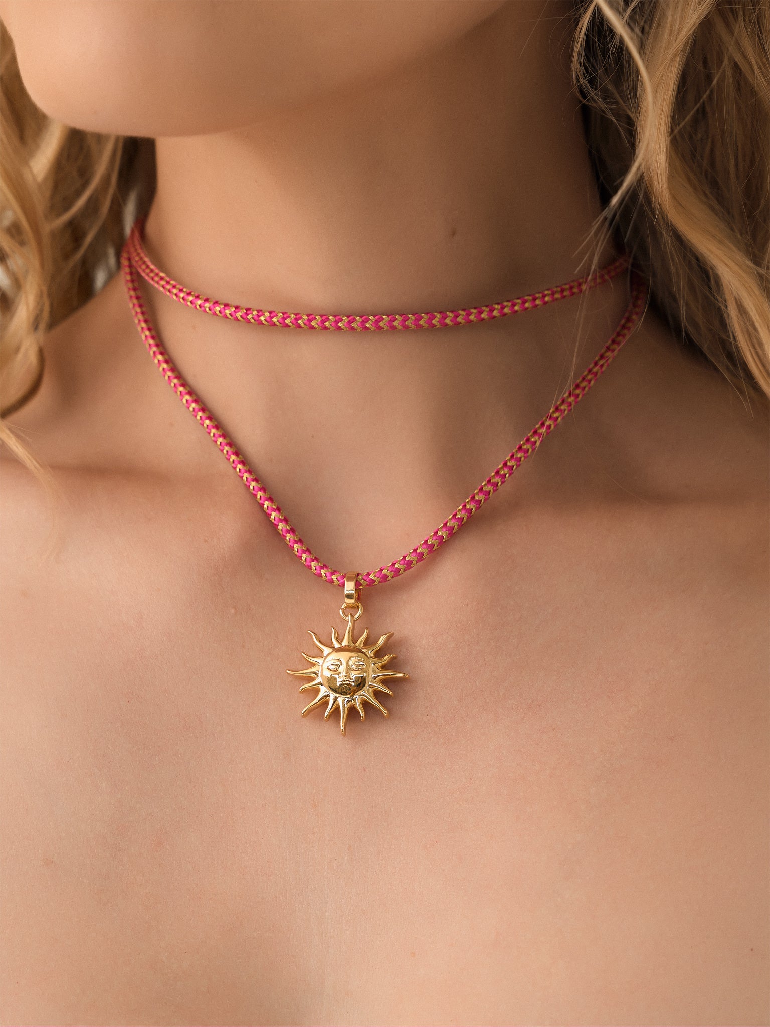 SOLEIL NECKLACE PINKxPINK-alt1