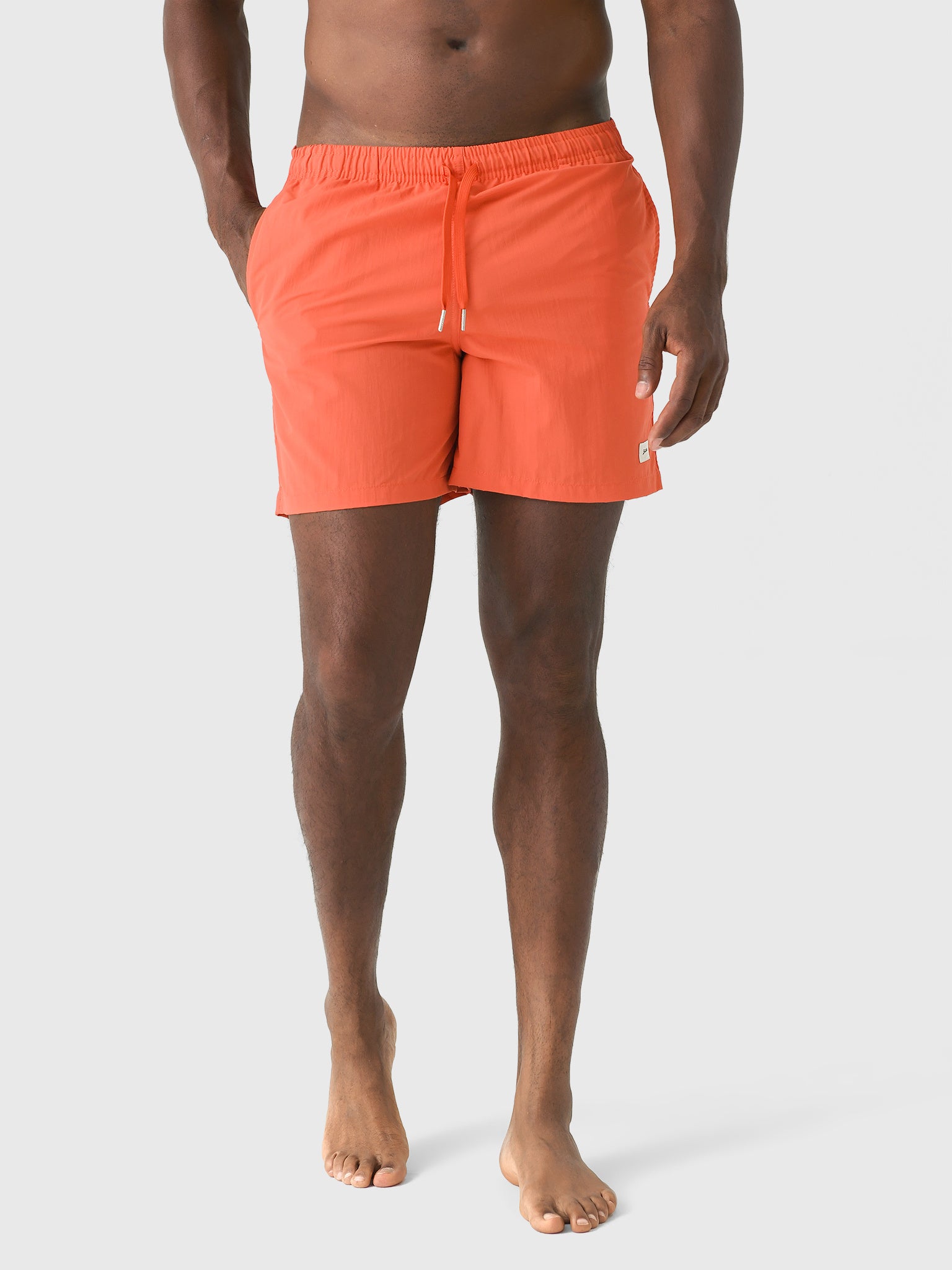 Bather Men's Solid Chili Swim Trunk - Saint Bernard