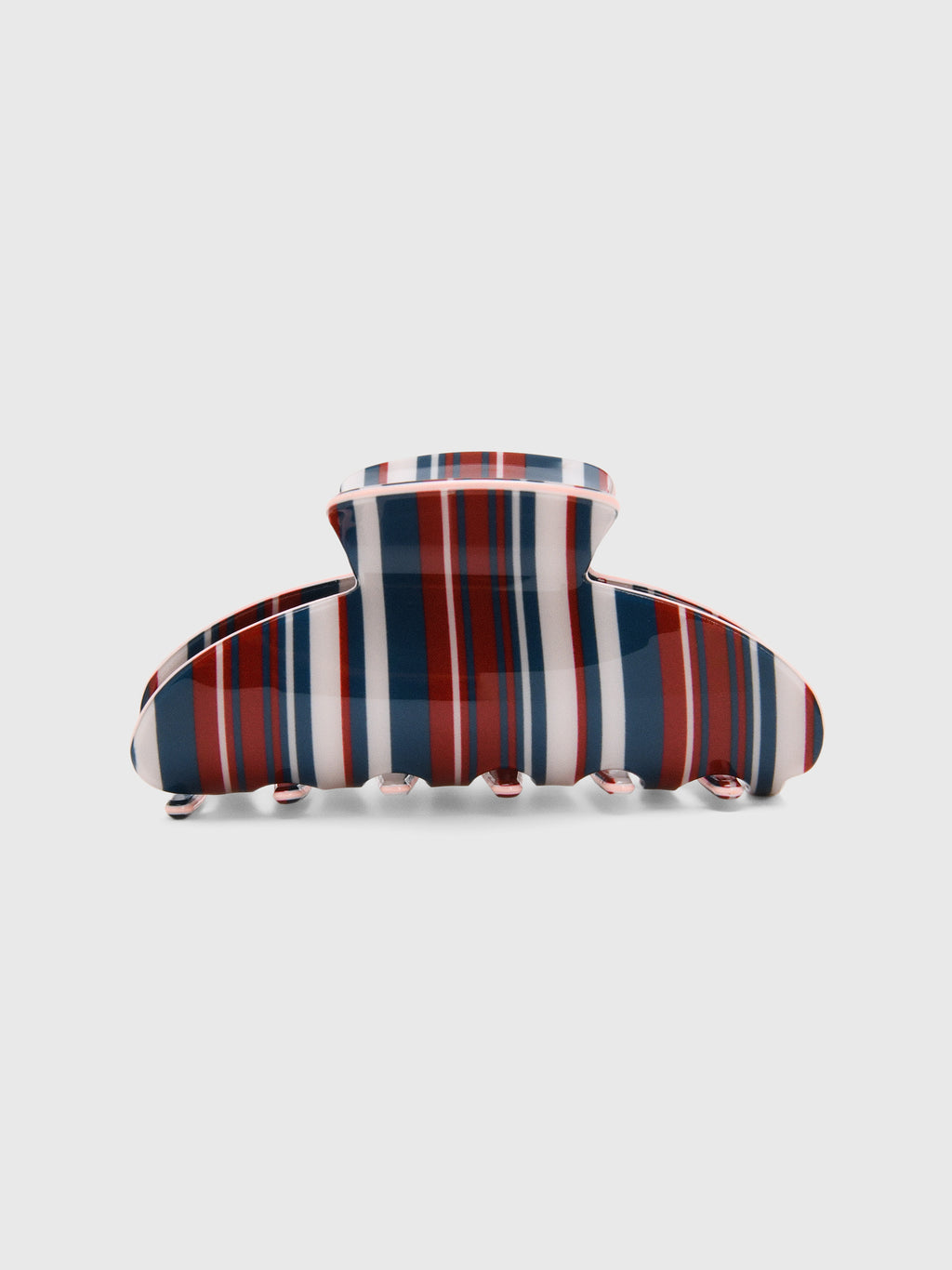 The Shop Striped Curve Hair Claw Clip - Saint Bernard