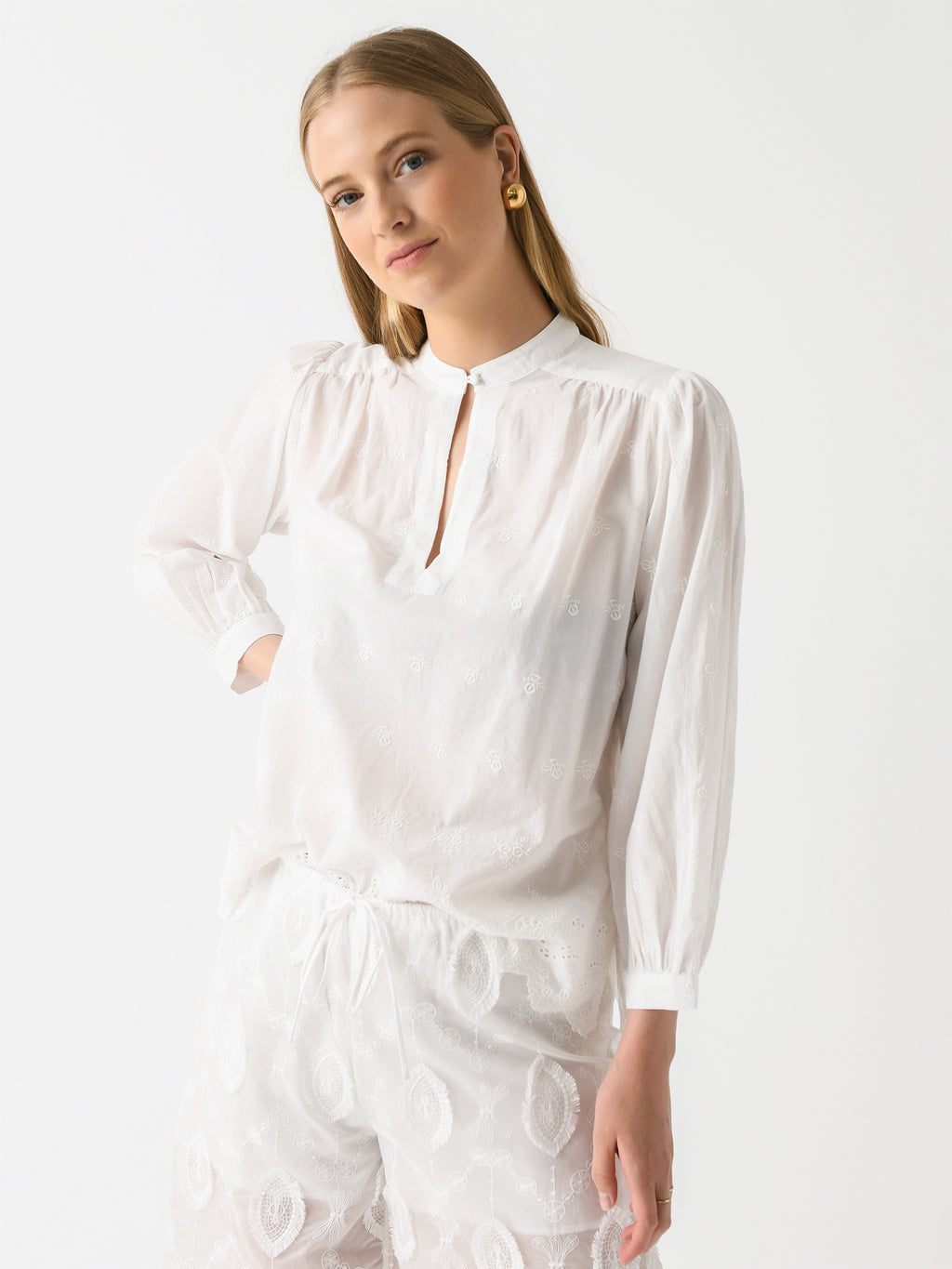 Trovata Women's Bailey Blouse - Saint Bernard