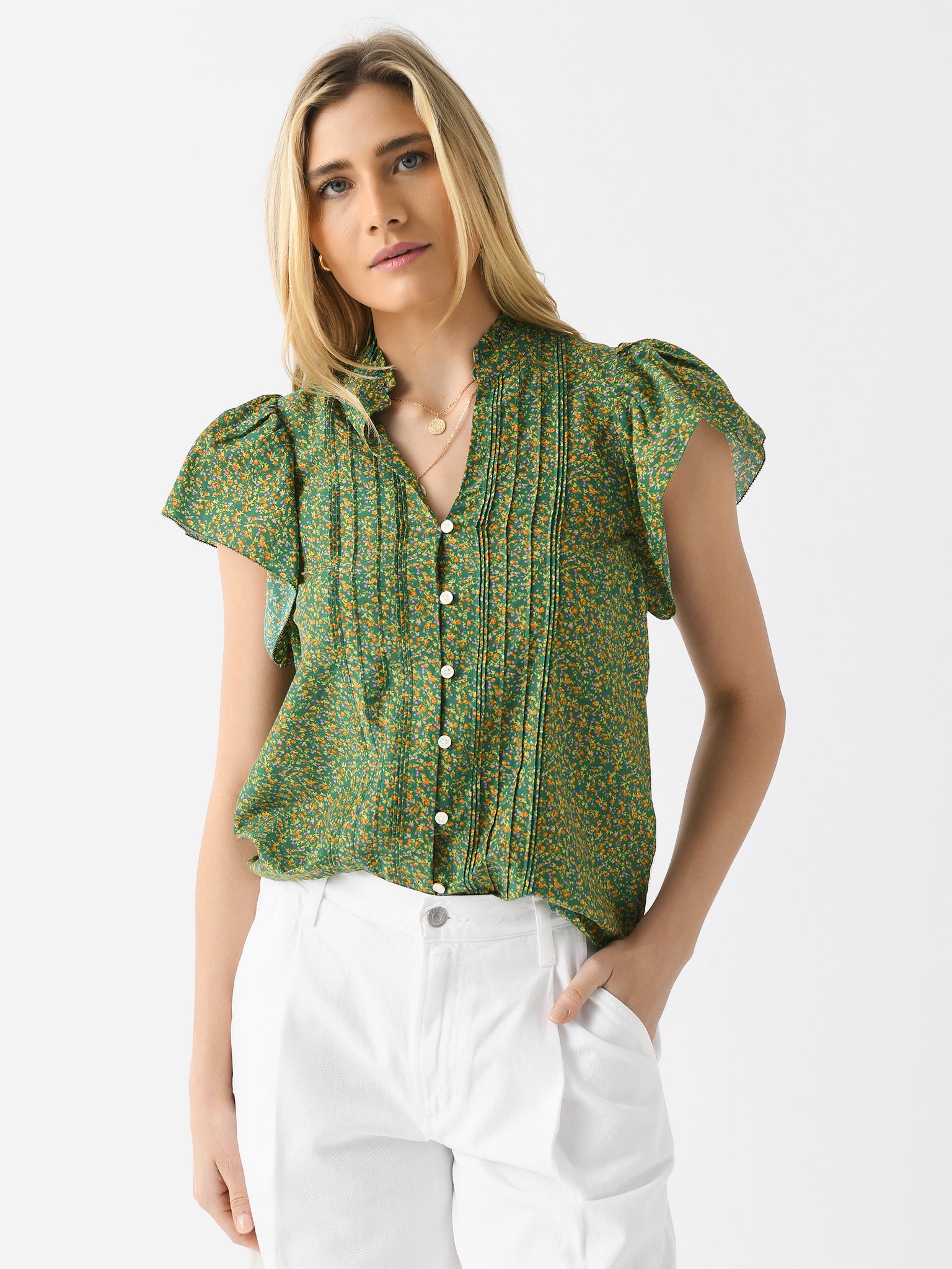 Trovata Women's Cate Blouse - Saint Bernard