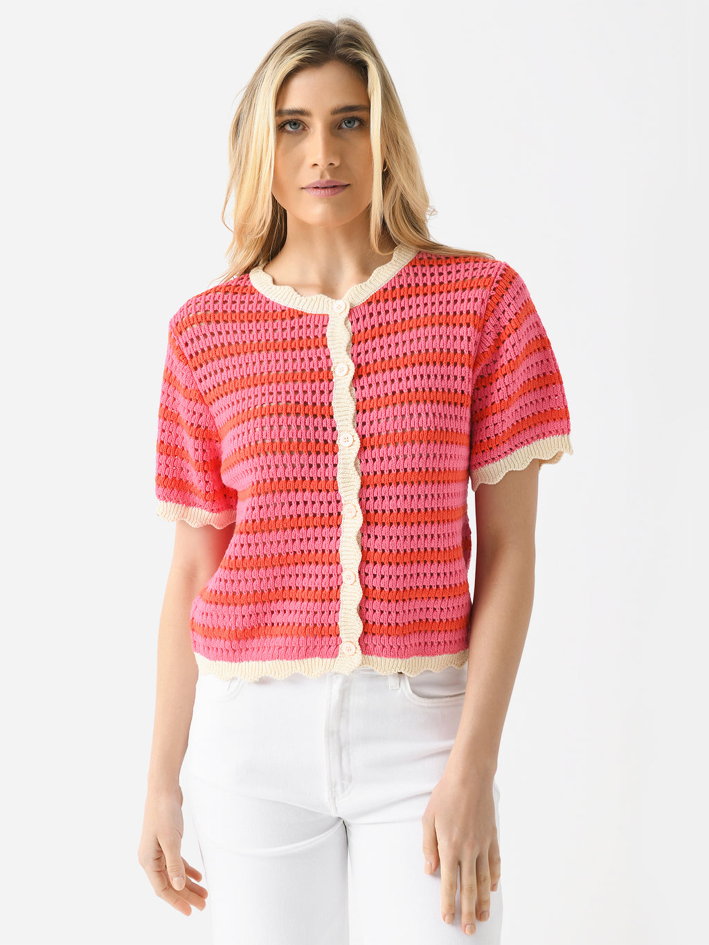 Trovata Women's Lou Knit Cardigan - Saint Bernard