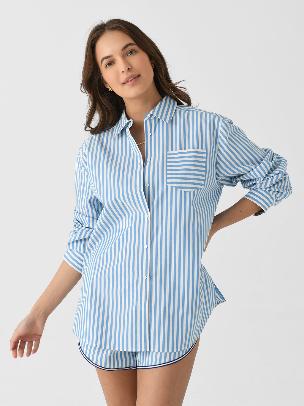 Solid + Striped Women's Avril Button-Down Shirt - Saint Bernard
