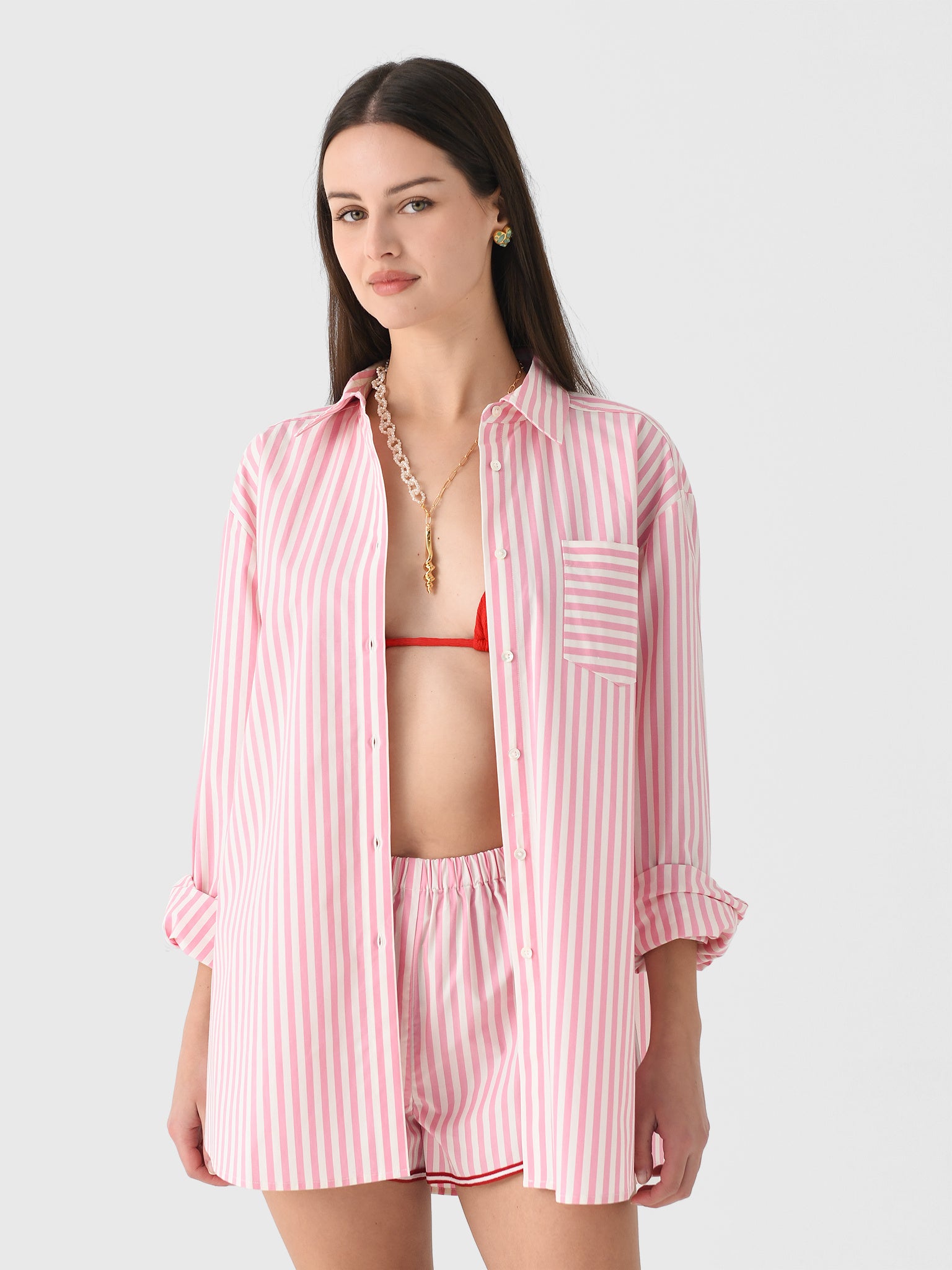 Solid + Striped Women's Avril Button-Down Shirt - Saint Bernard