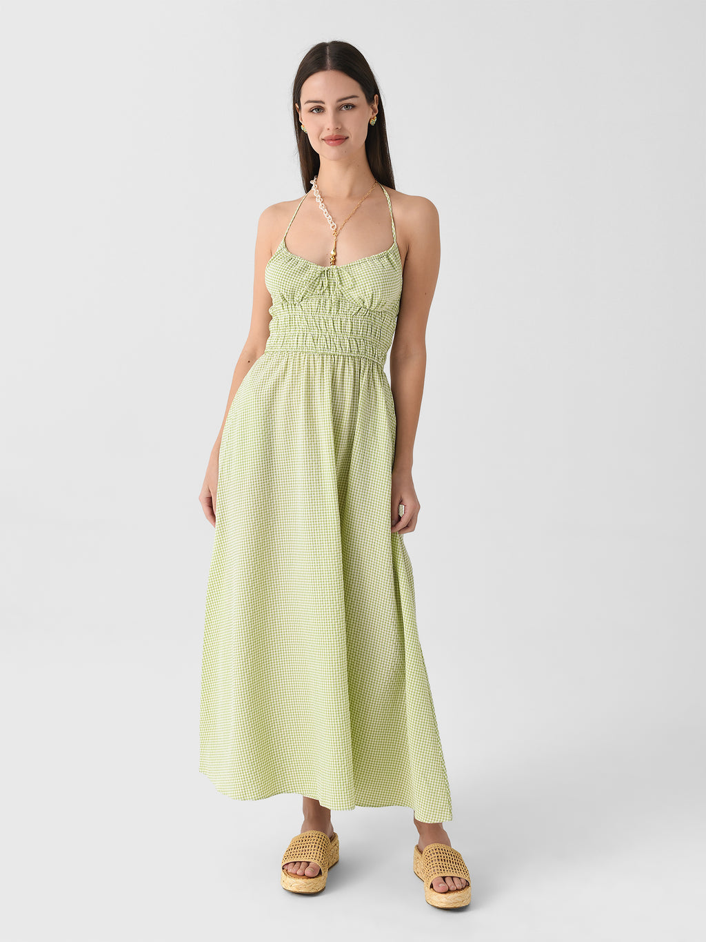 Solid + Striped Women's Lolita Dress - Saint Bernard