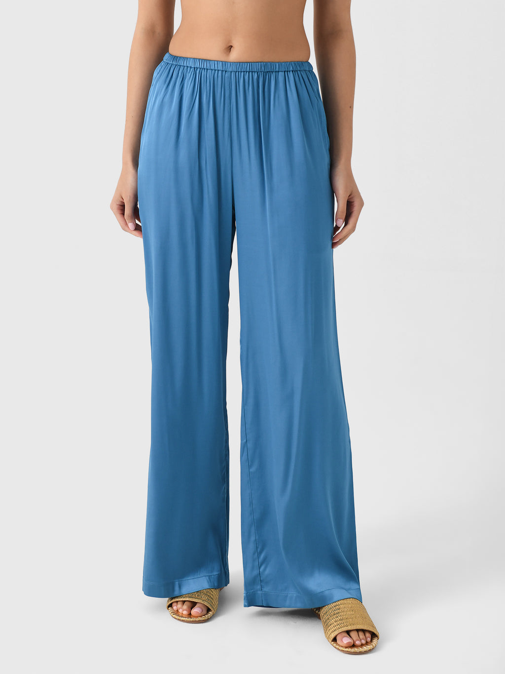 Solid + Striped Women's Monaco Satin Pant - Saint Bernard
