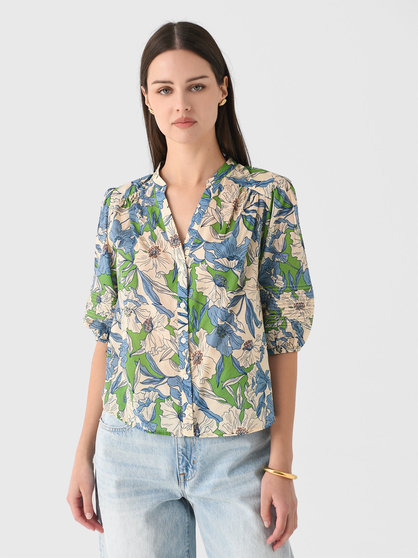 Trovata Women's Loren Blouse - Saint Bernard
