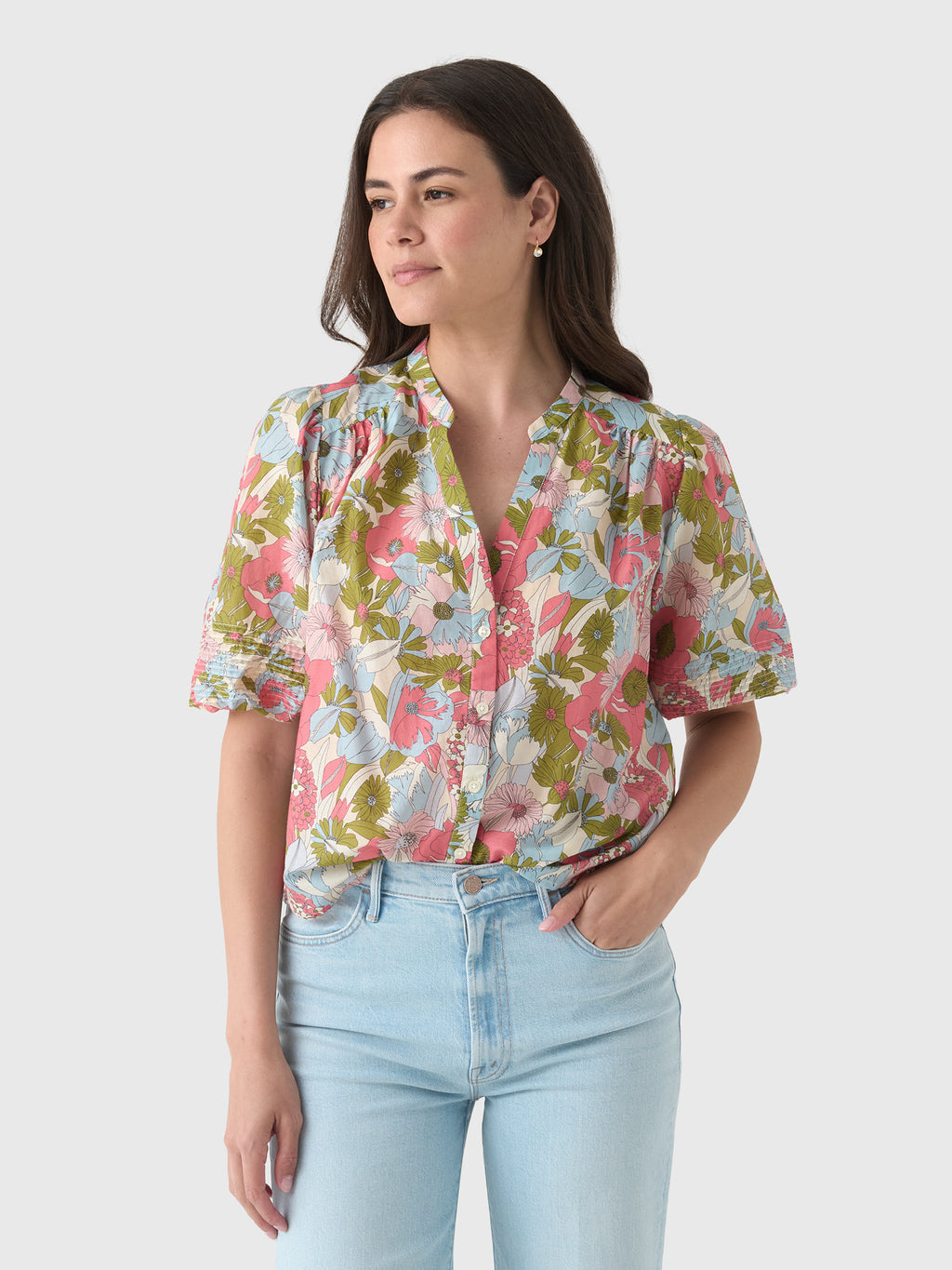 Trovata Women's Loren Blouse - Saint Bernard
