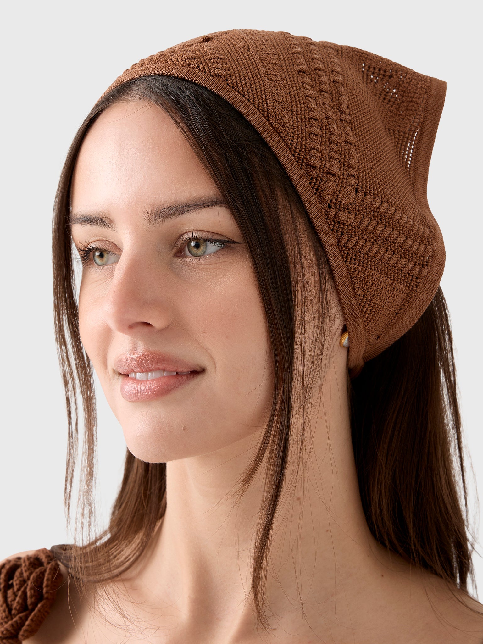 Devon Windsor Women's Crochet Bandana Headscarf - Saint Bernard