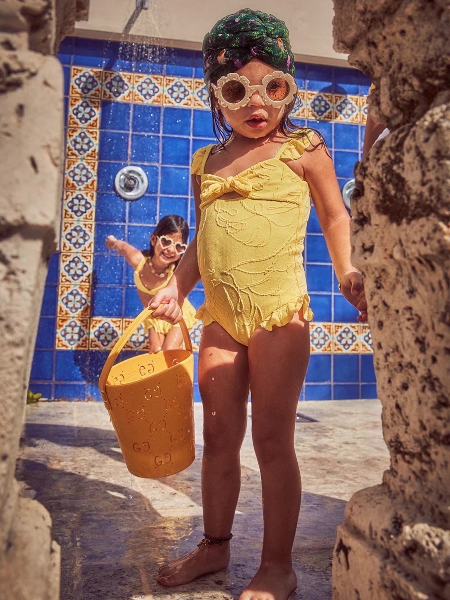 Devon Windsor Girls' Polly One-Piece Swimsuit - Saint Bernard