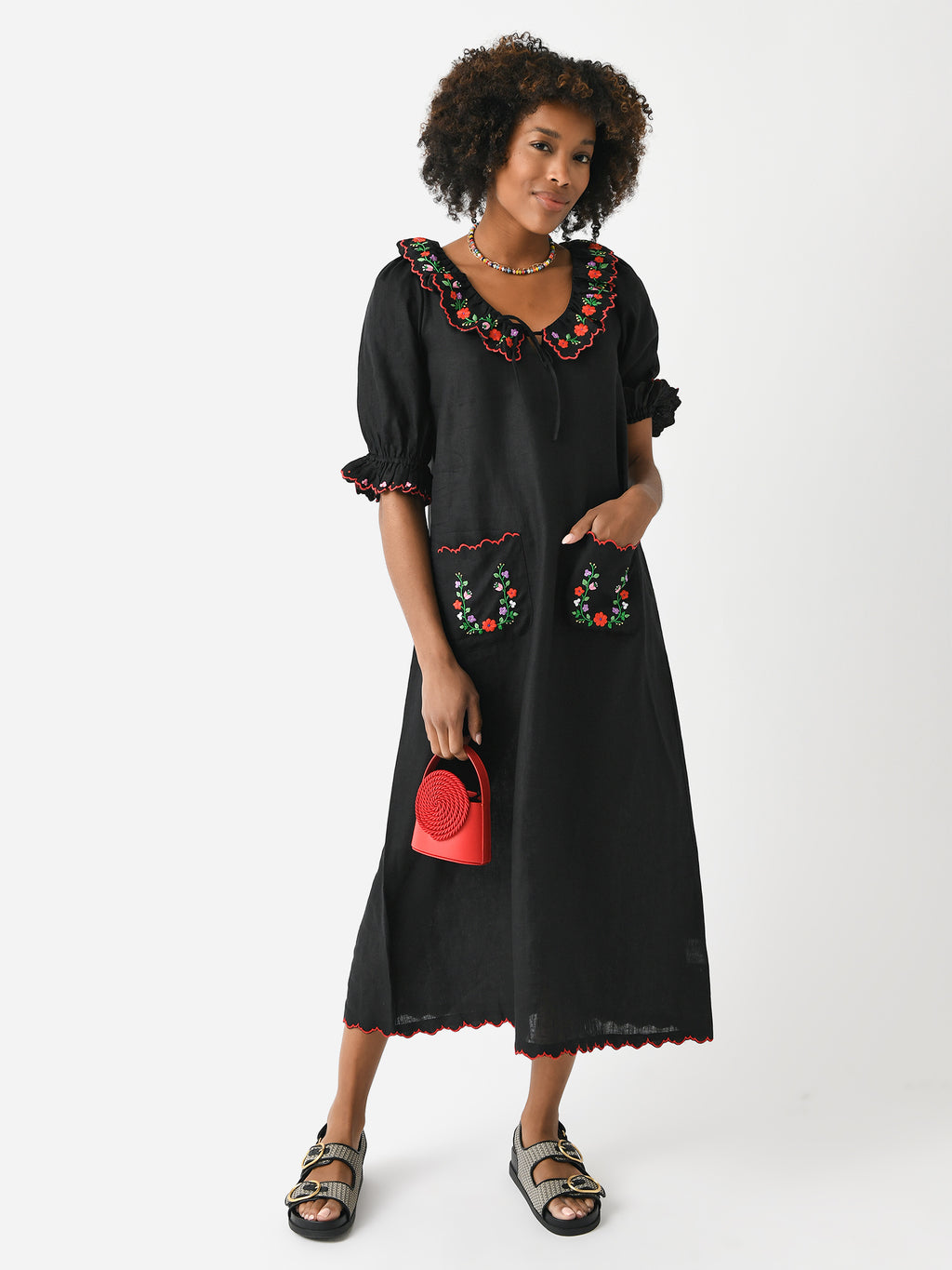 Pink City Prints Women's Ava Dress - Saint Bernard