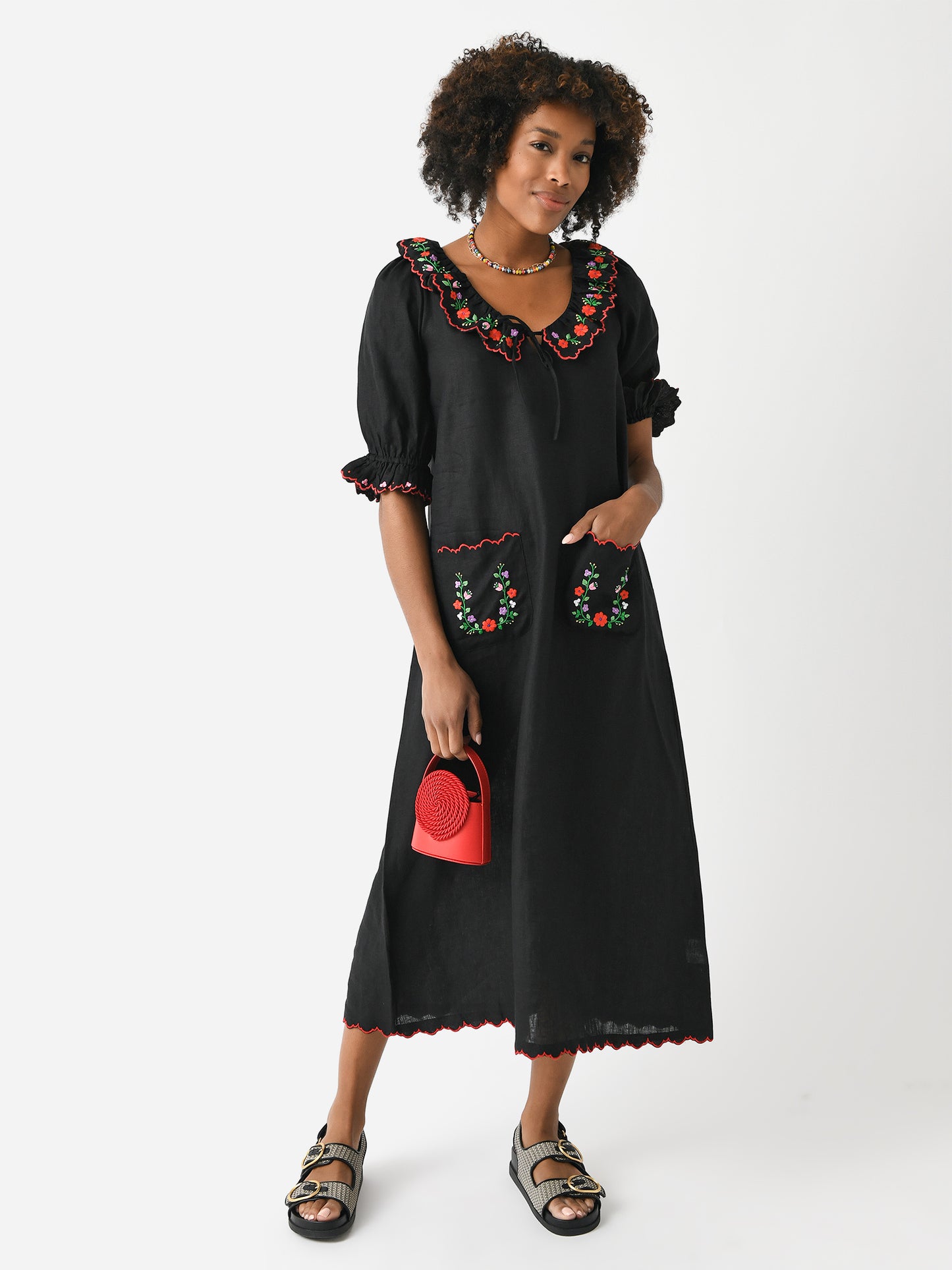 Pink City Prints Women's Ava Dress - Saint Bernard