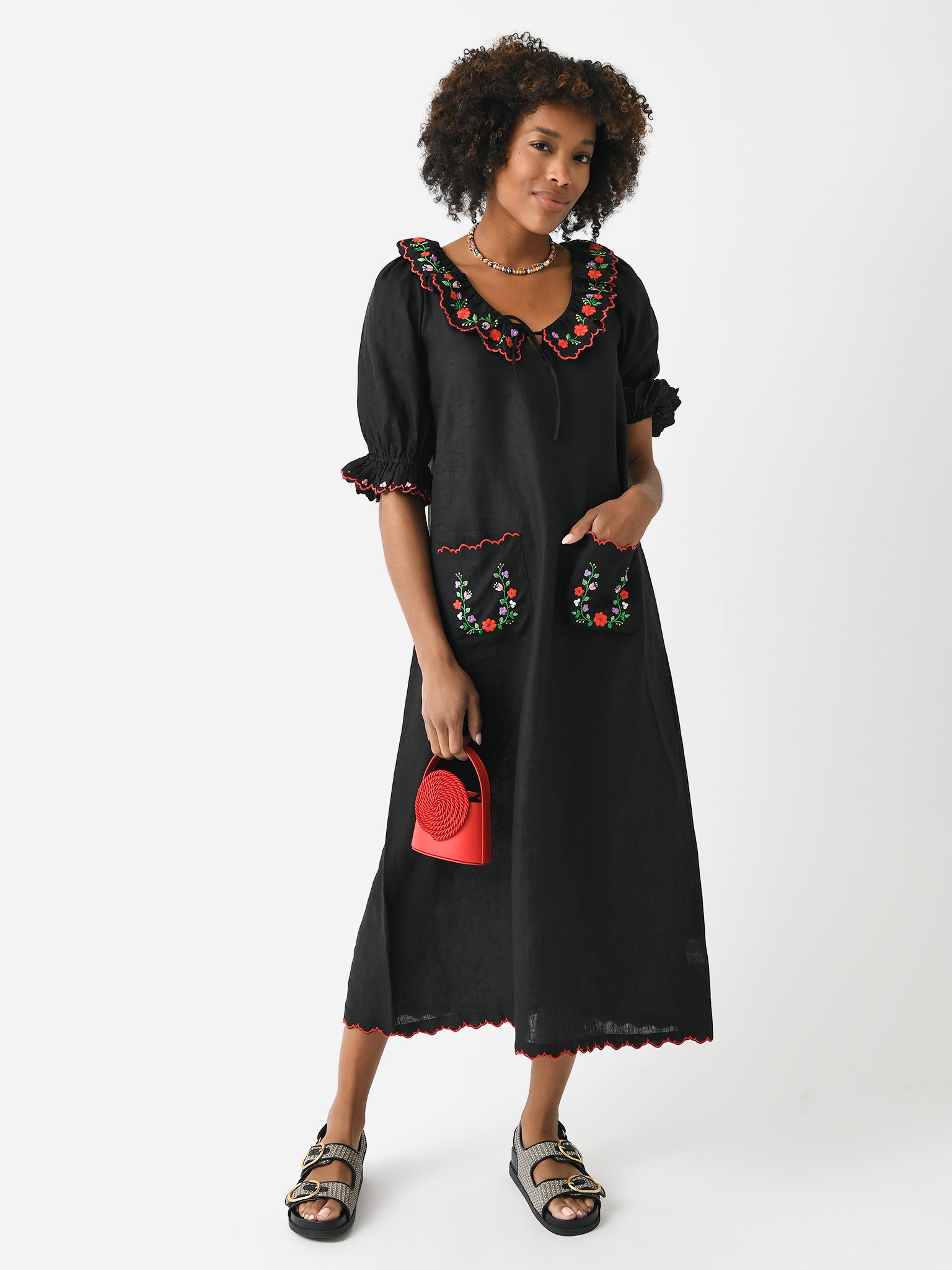 Pink City Prints Women's Ava Dress - Saint Bernard