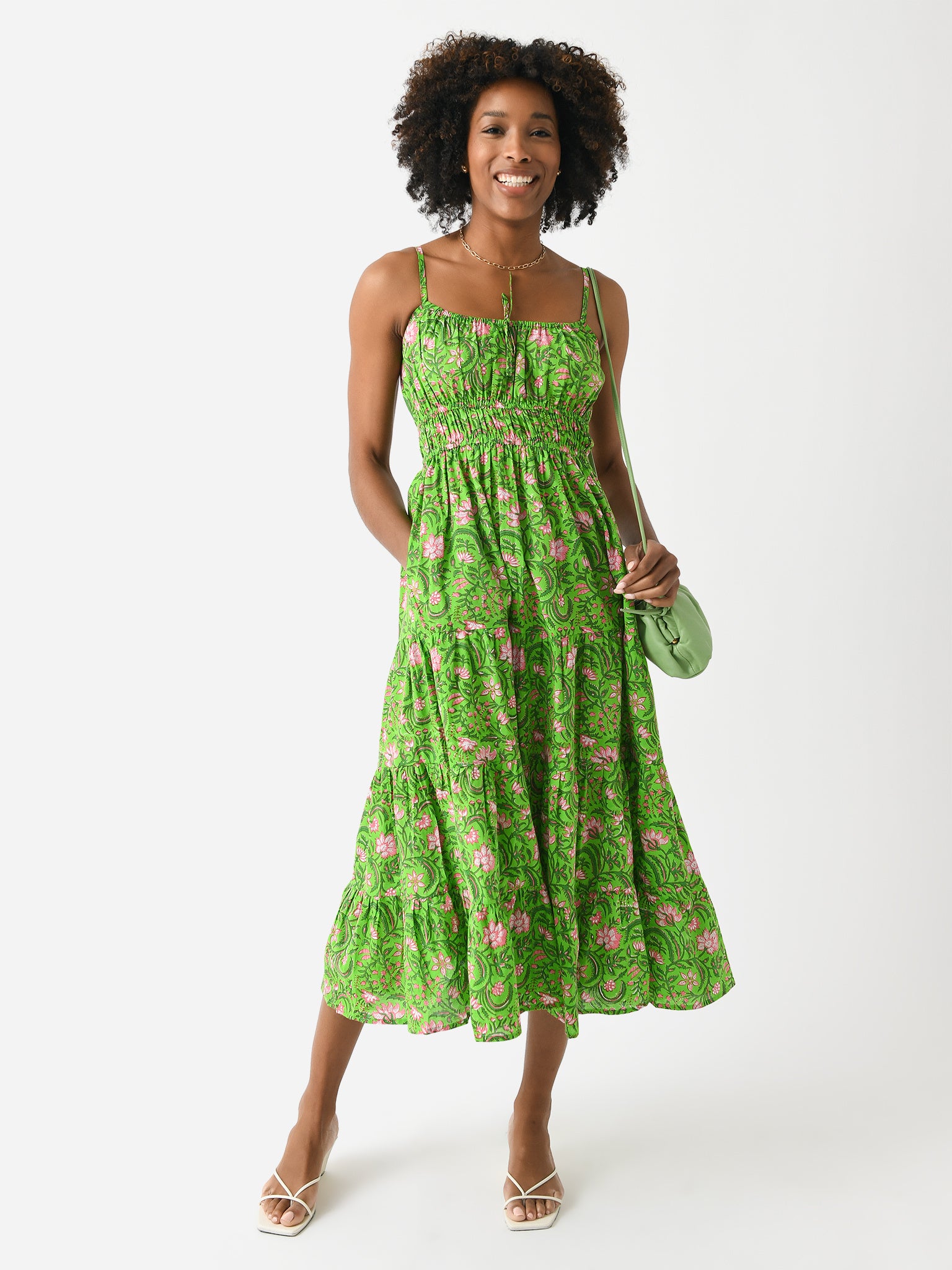 Pink City Prints Women's Seychelles Dress - Saint Bernard