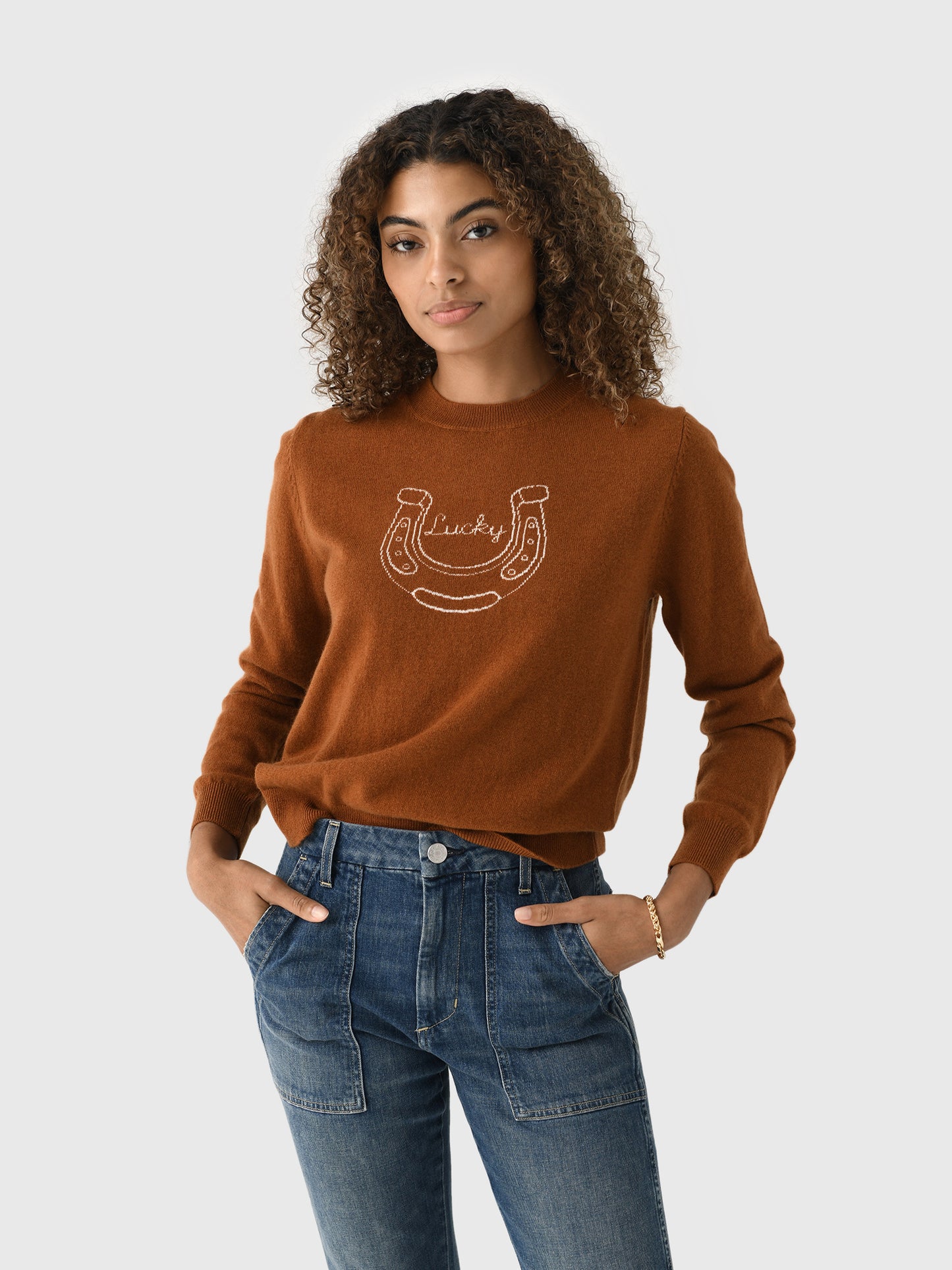Jumper 1234 Women's Lucky 2 Crew Sweater - Saint Bernard