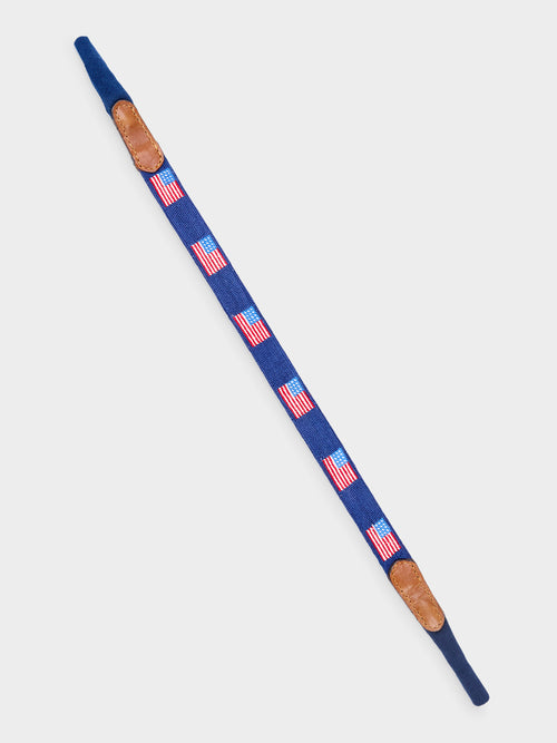 Smathers & Branson American Flag Needlepoint Sunglasses Strap
