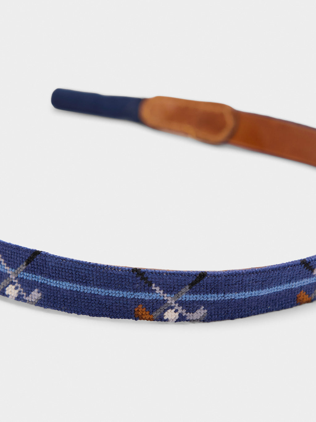 Smathers & Branson Crossed Clubs Needlepoint Sunglasses Strap - Saint Bernard