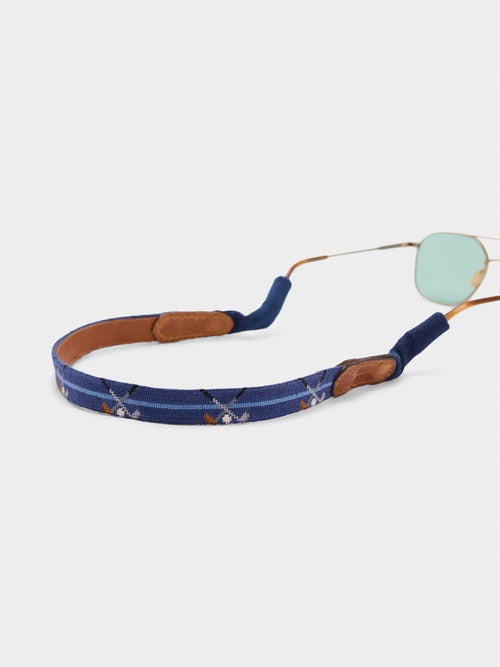 Smathers & Branson Crossed Clubs Needlepoint Sunglasses Strap
