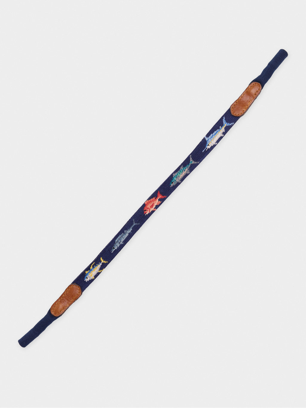 Smathers & Branson Gulf Coast Fish Needlepoint Sunglasses Strap - Saint Bernard