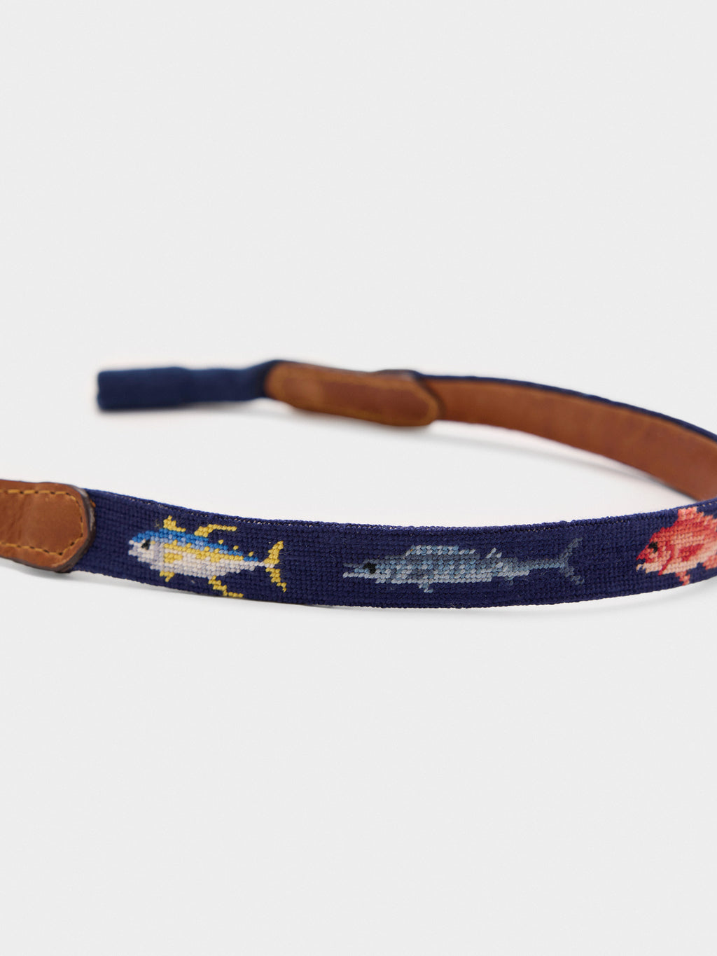 Smathers & Branson Gulf Coast Fish Needlepoint Sunglasses Strap - Saint Bernard