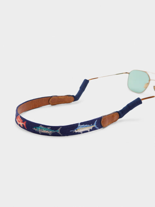 Smathers & Branson Gulf Coast Fish Needlepoint Sunglasses Strap