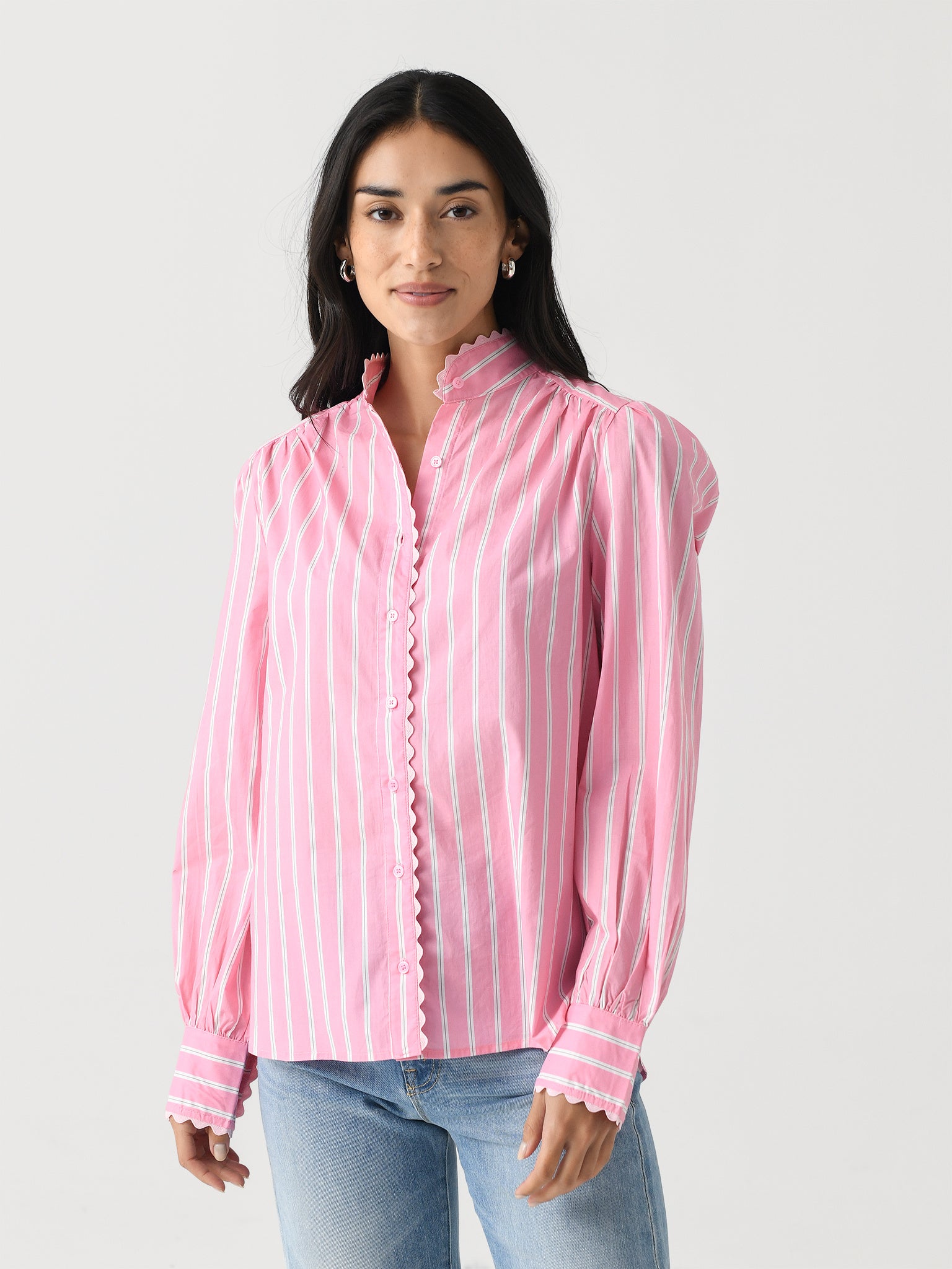 Eche Women's Striped Blouse - Saint Bernard